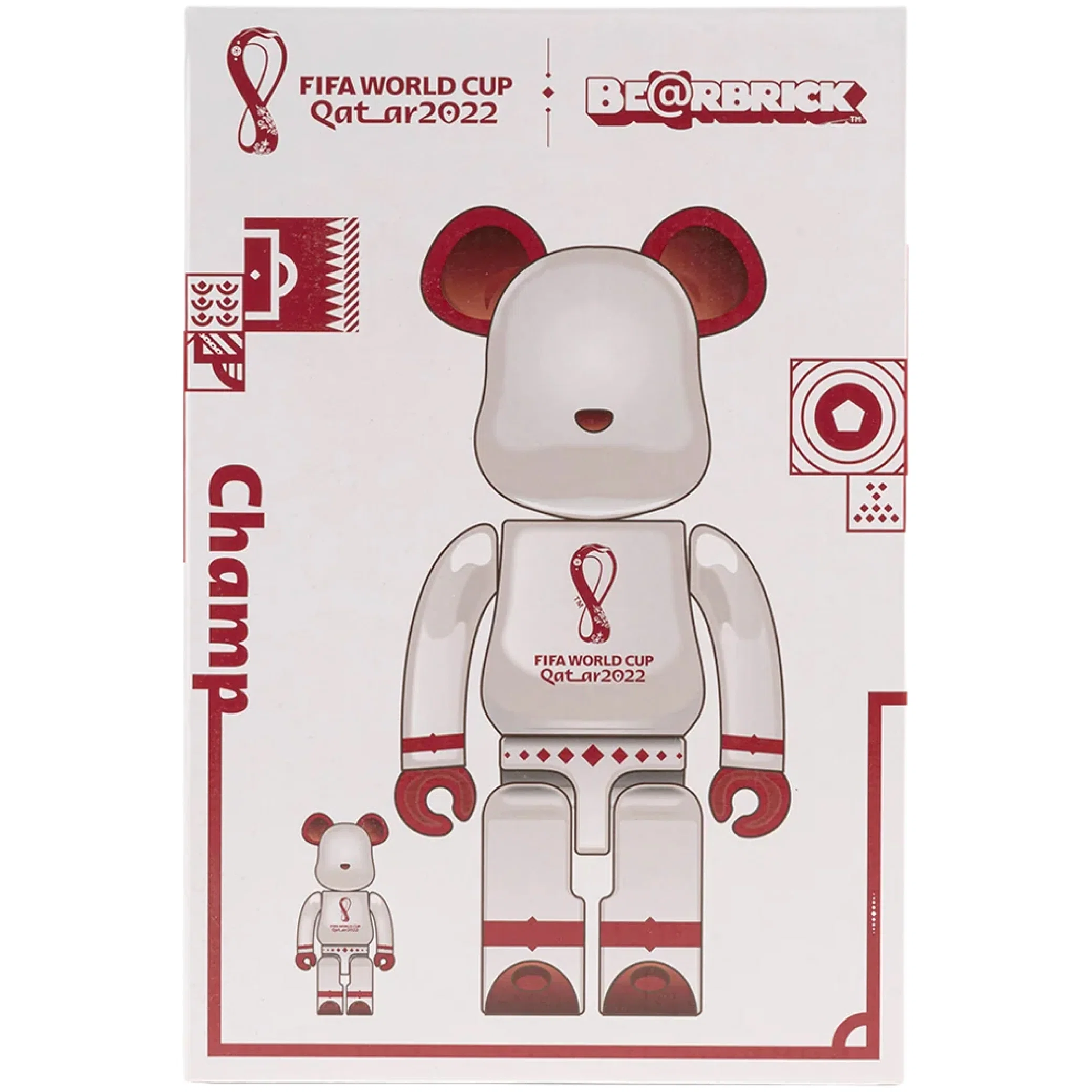  Medicom Toy FIFA World Cup Qatar 2022 100% & 400% Set "White Chrome" | Farsel