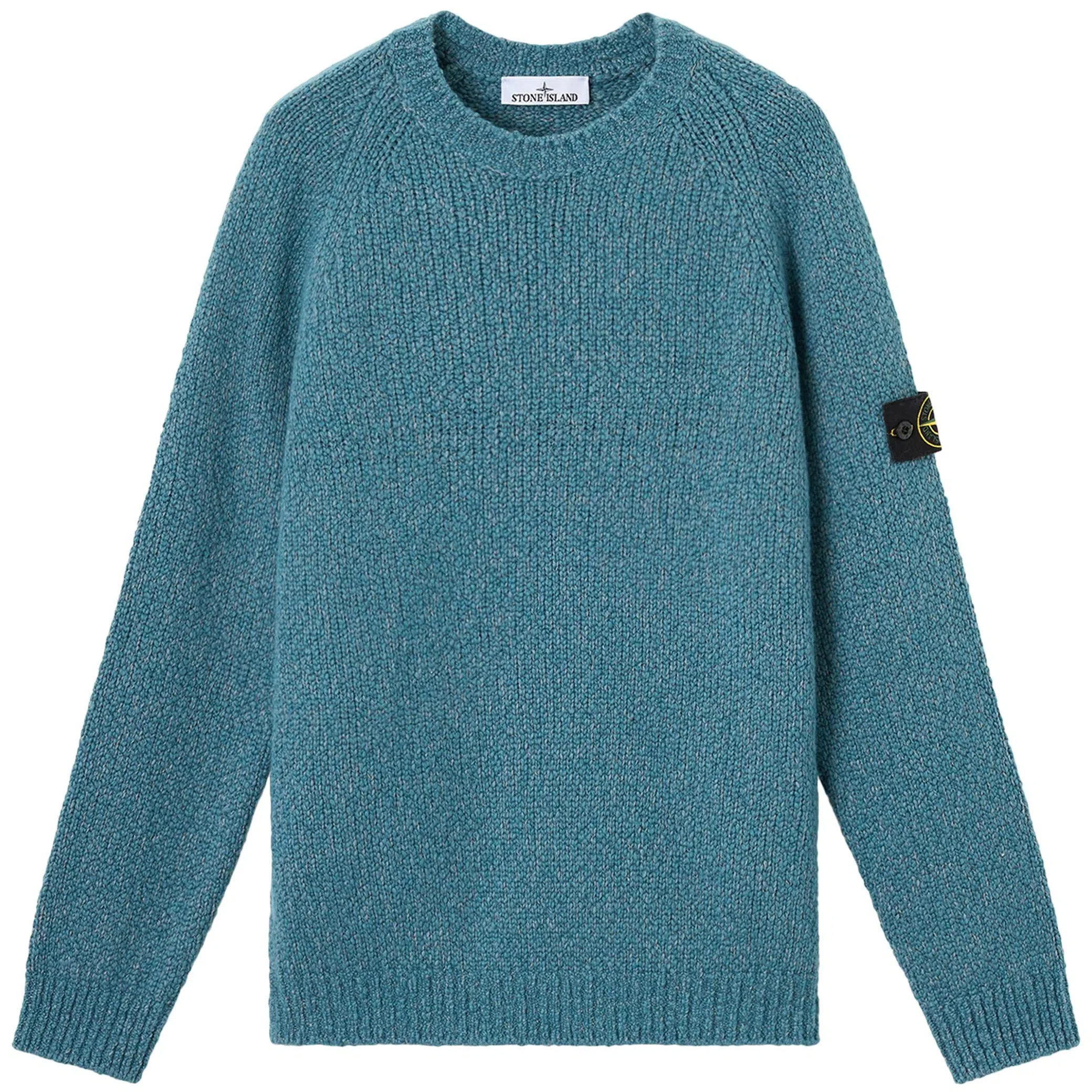 Свитеры Stone Island Fancy Yarn Mouline Wool Sweater "Blue" | Farsel