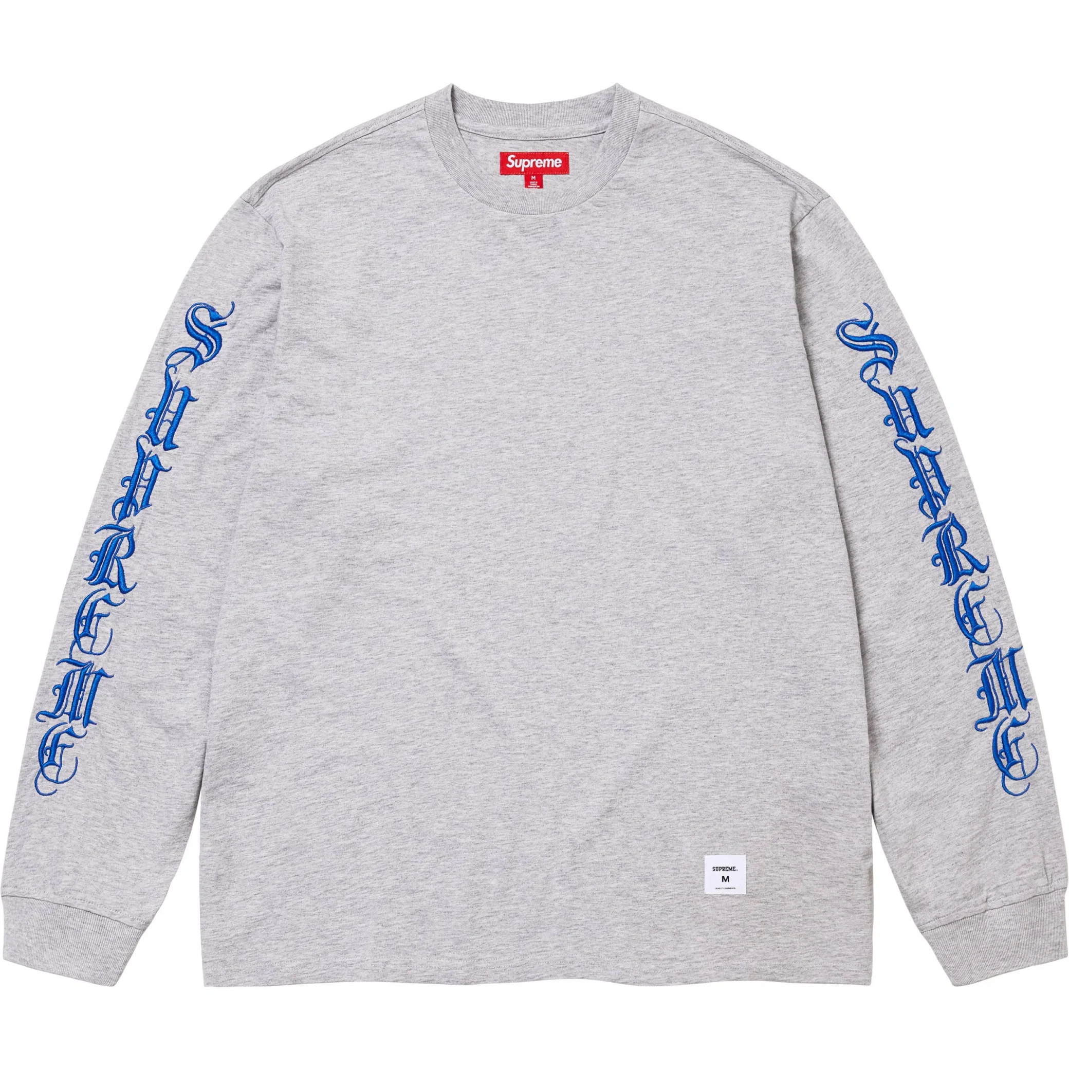  Supreme FW24 Old English L/S Top "Heather Grey" | Farsel