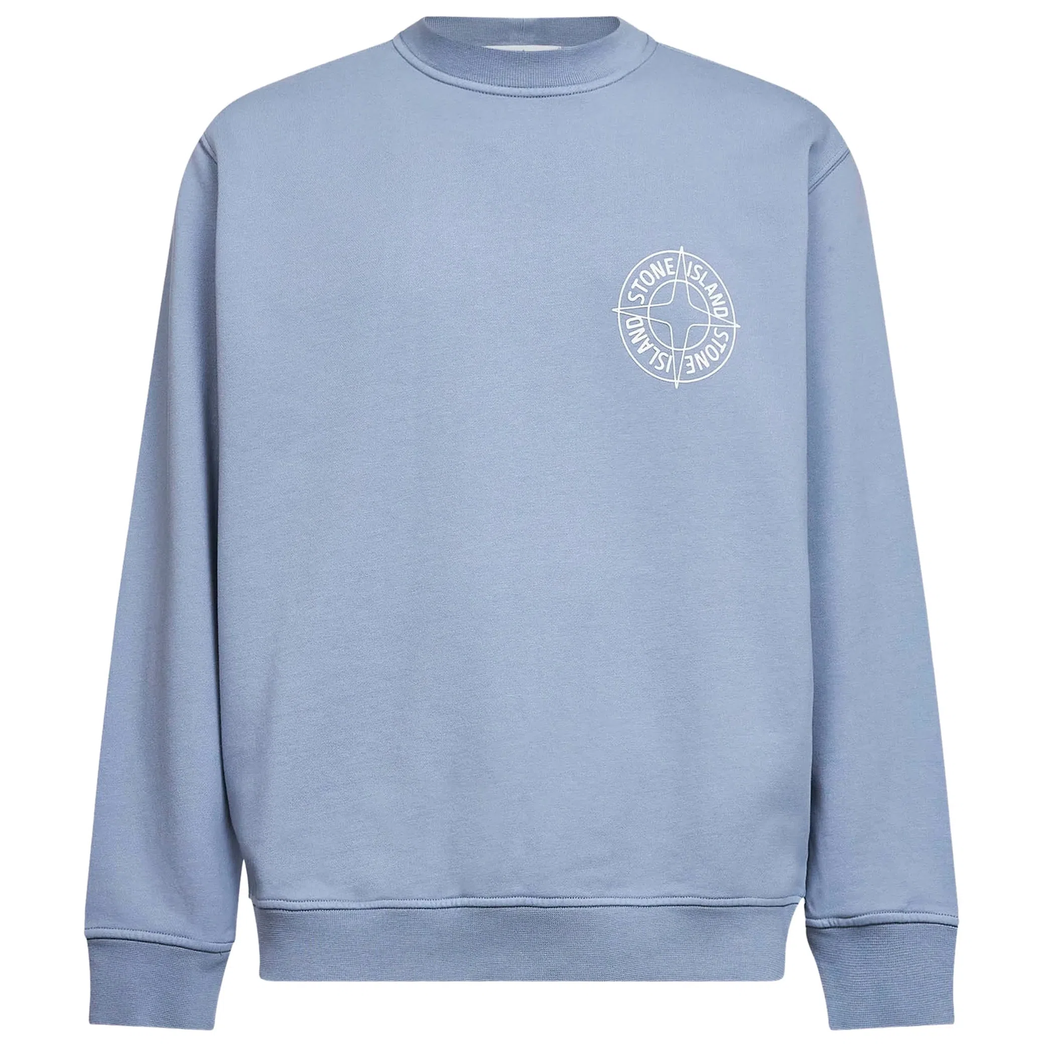 Свитшоты Stone Island Cotton Fleece Printed Logo Sweatshirt "Dark Blue" | Farsel