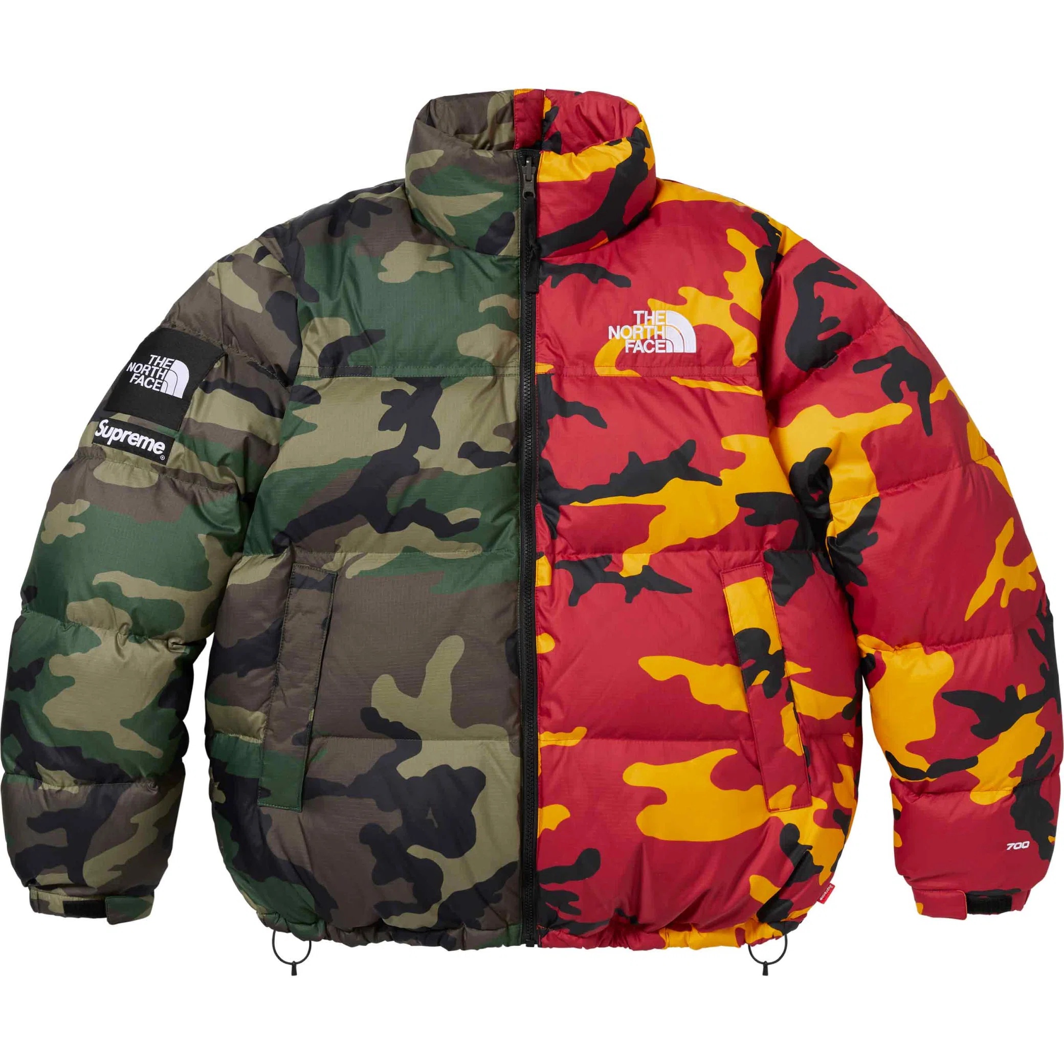 Пуховики Supreme SS24 The North Face Split Nuptse Jacket "Camo" | Farsel