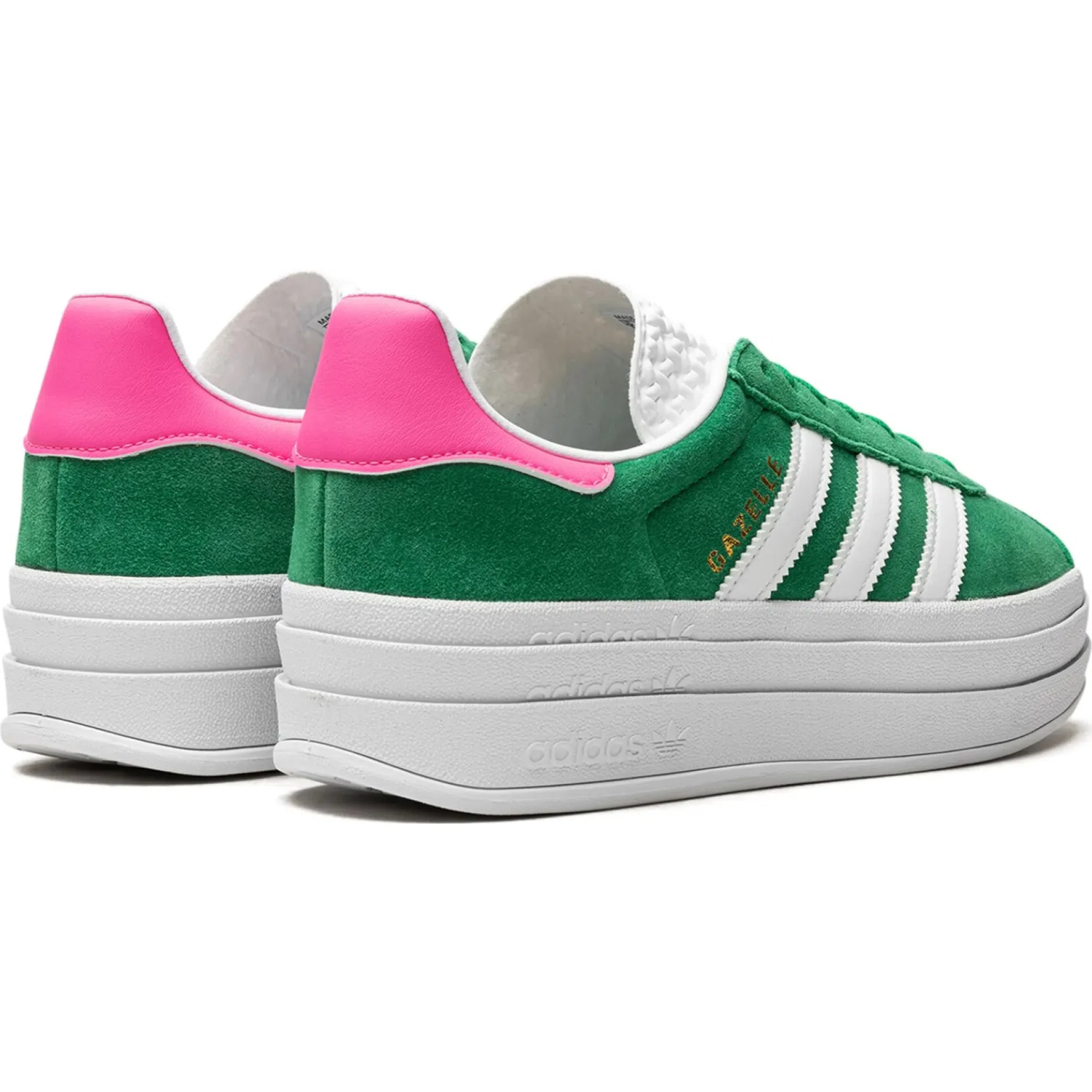 Кроссовки Adidas Gazelle Bold WMNS "Green Lucid Pink" | Farsel