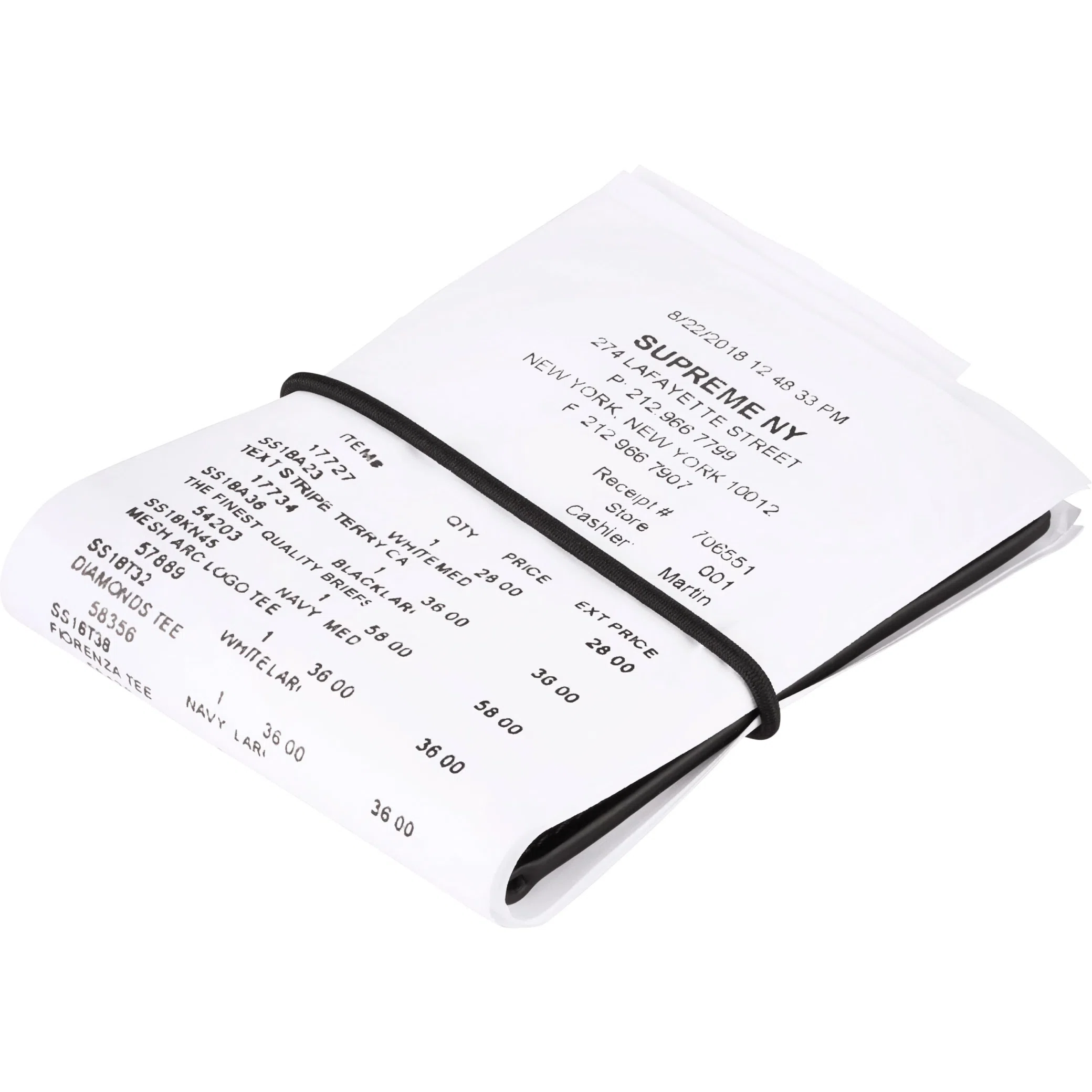  Supreme SS24 MM6 Maison Margiela Receipt Wallet "White" | Farsel