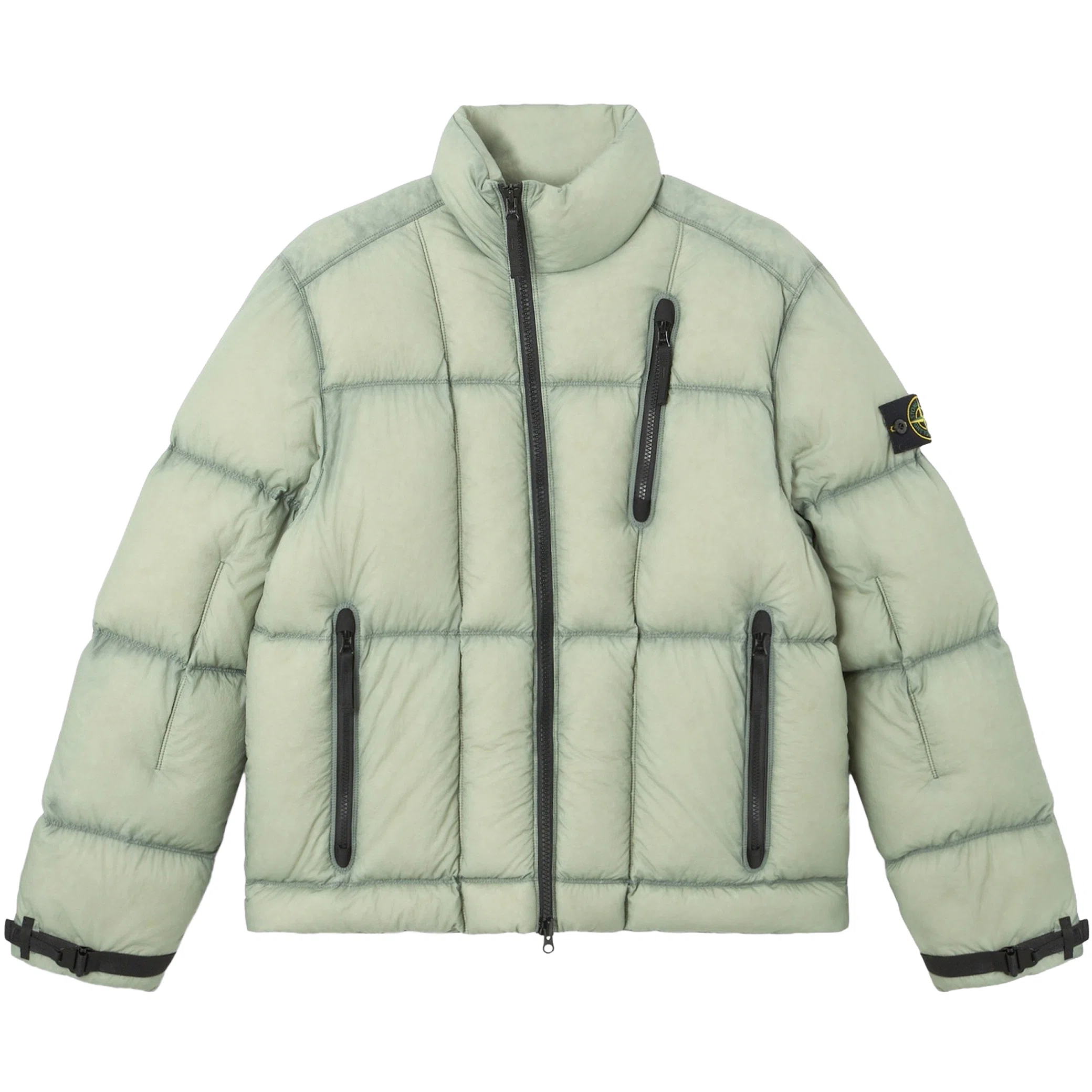 Куртки Stone Island Lightweight Stand Collar Down Jacket "Sage Green" | Farsel