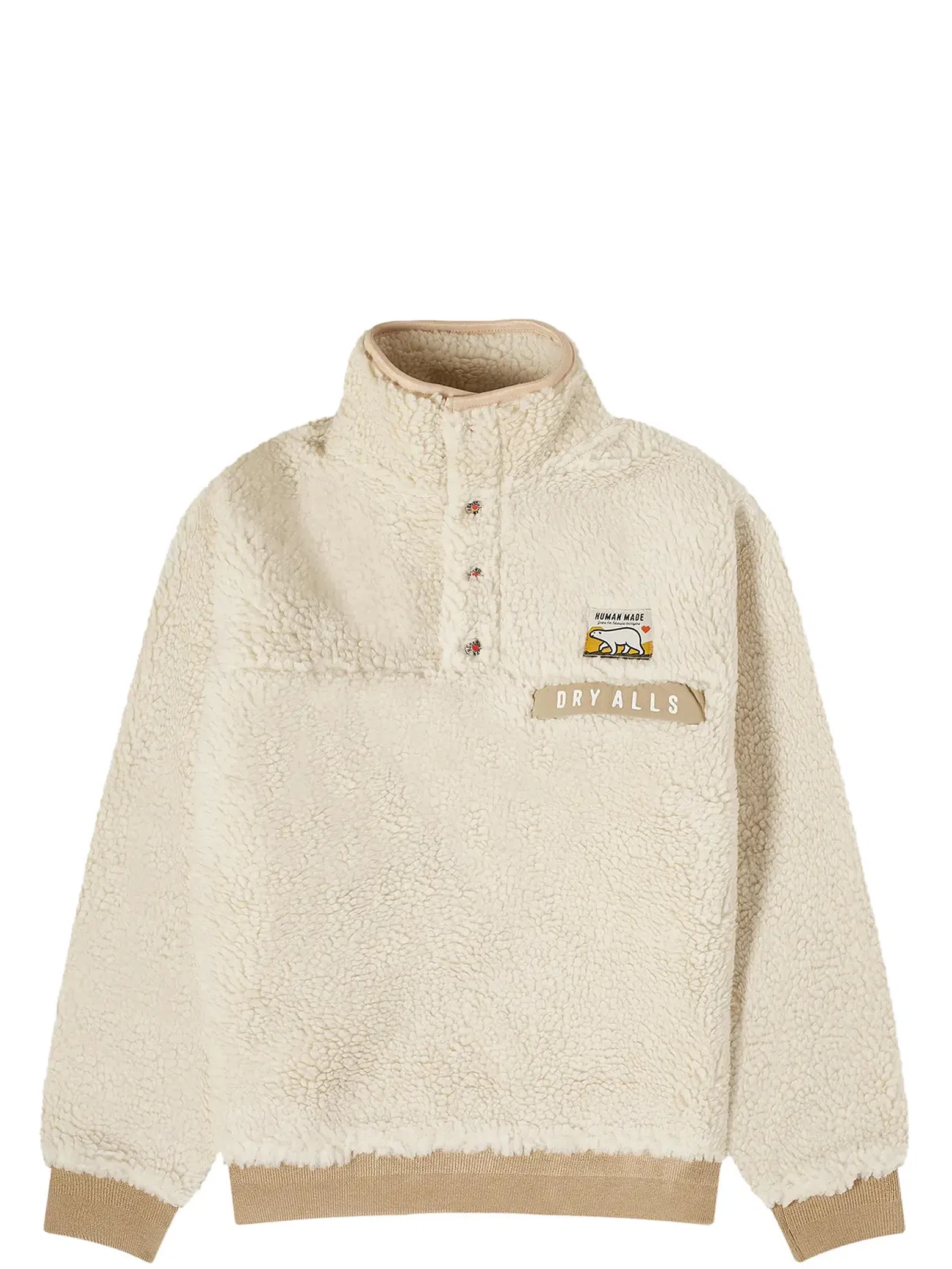 Свитеры Human Made Boa Fleece Pullover "White" | Farsel
