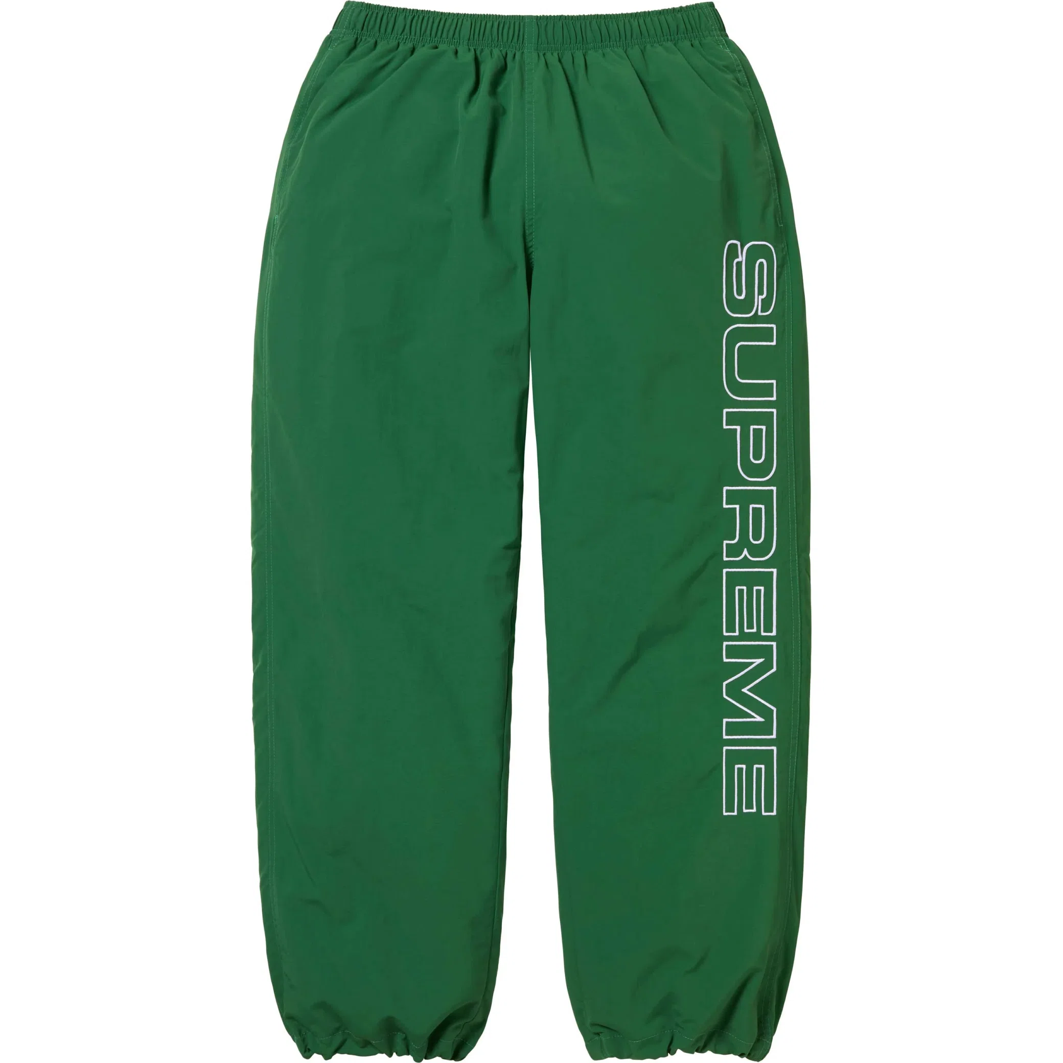  Supreme FW24 Spellout Embroidered Track Pant "Dark Green" | Farsel