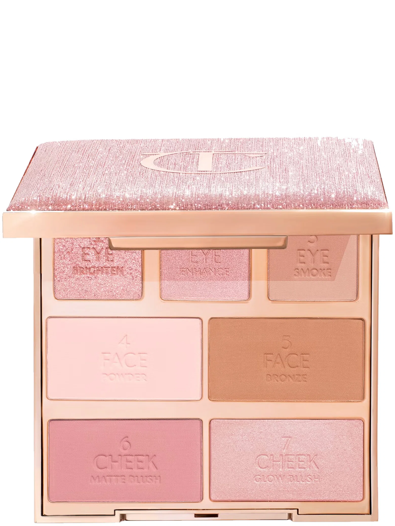 Палетки для лица Charlotte Tilbury Hollywood Instant Look In A Palette Pretty "Glowing Beauty" | Farsel