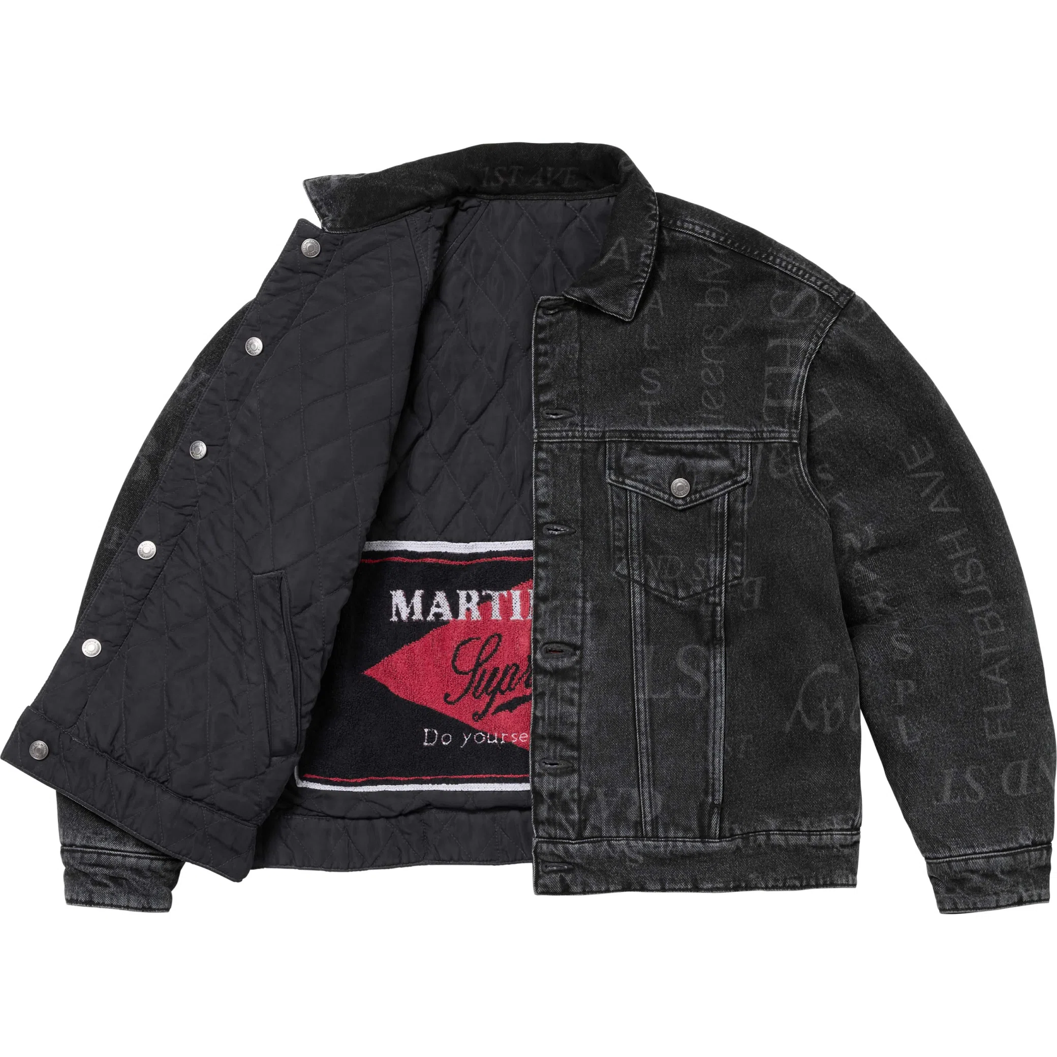 Куртки Supreme FW24 Martine Rose Reversible Trucker Jacket "Washed Black" | Farsel