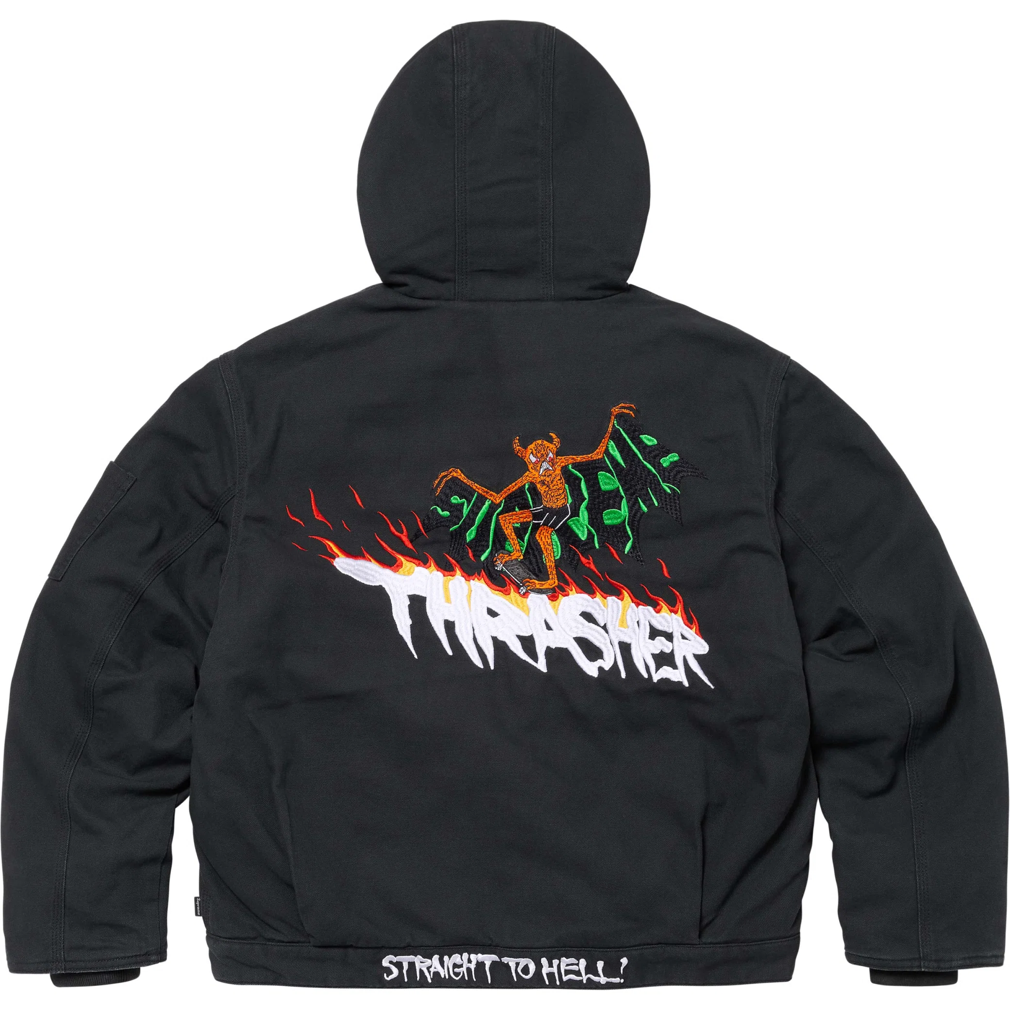 Куртки Supreme FW24 Thrasher Hooded Work Jacket "Black" | Farsel