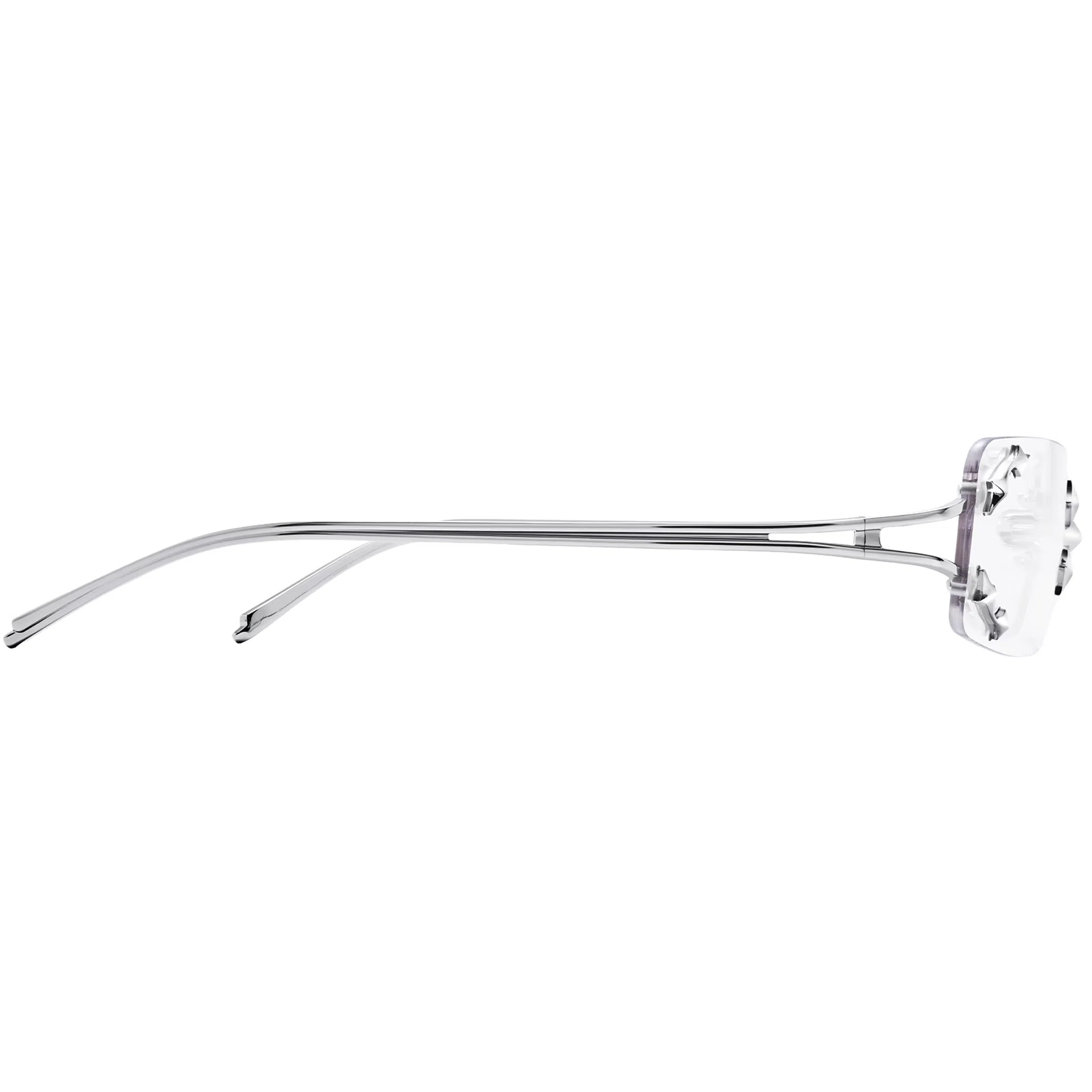 Очки Gentle Monster Mosh 02 Glasses "Silver / Clear" | Farsel