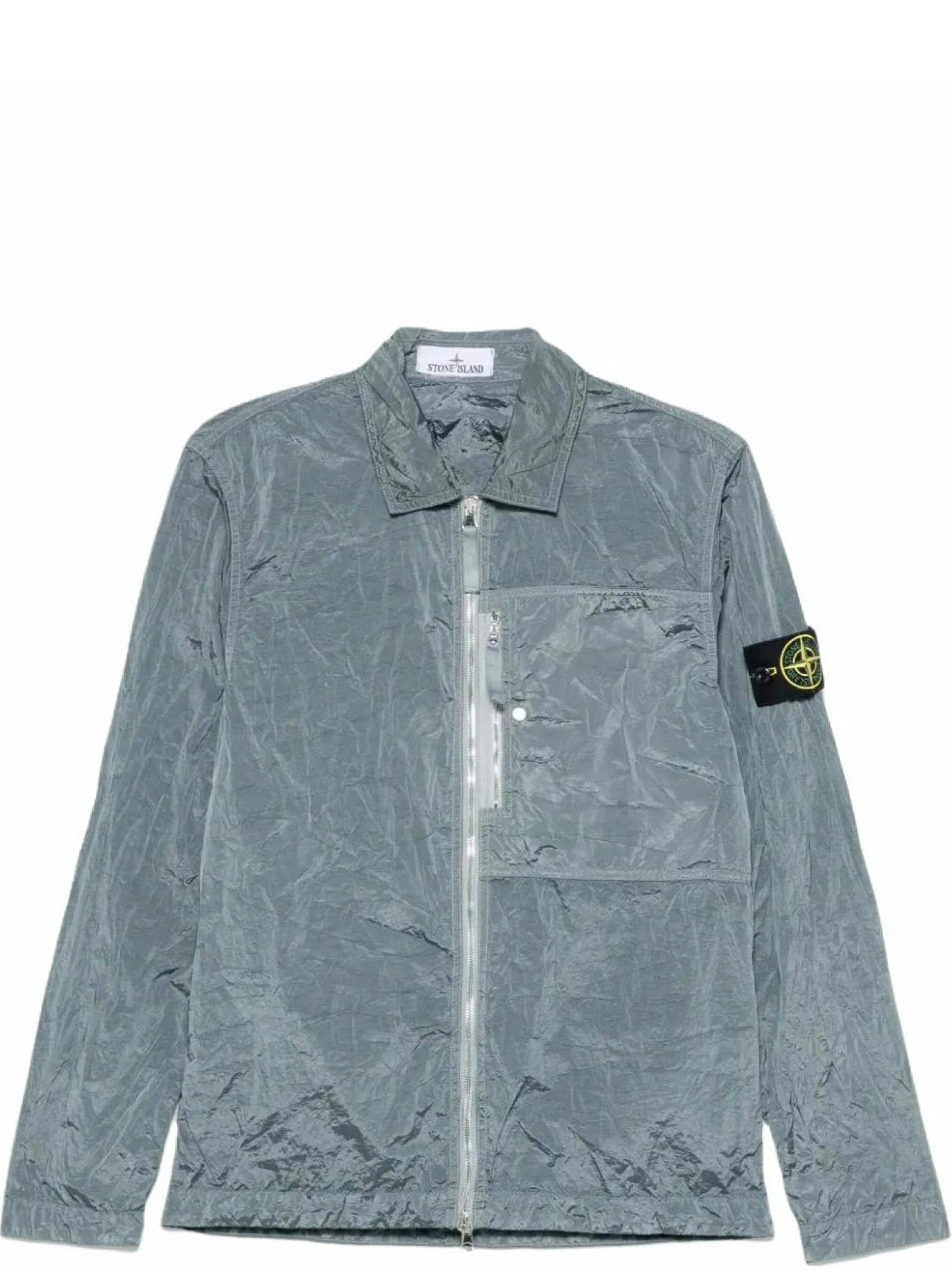 Рубашки Stone Island Nylon Metal In Econyl Overshirt "Blue" | Farsel