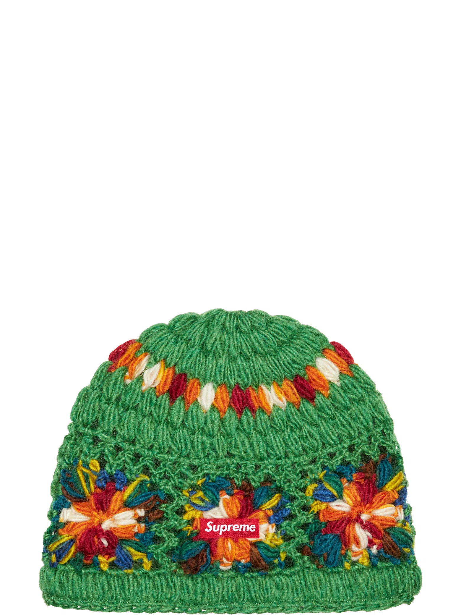 Шапки Supreme SS25 Crochet Beanie "Green" | Farsel