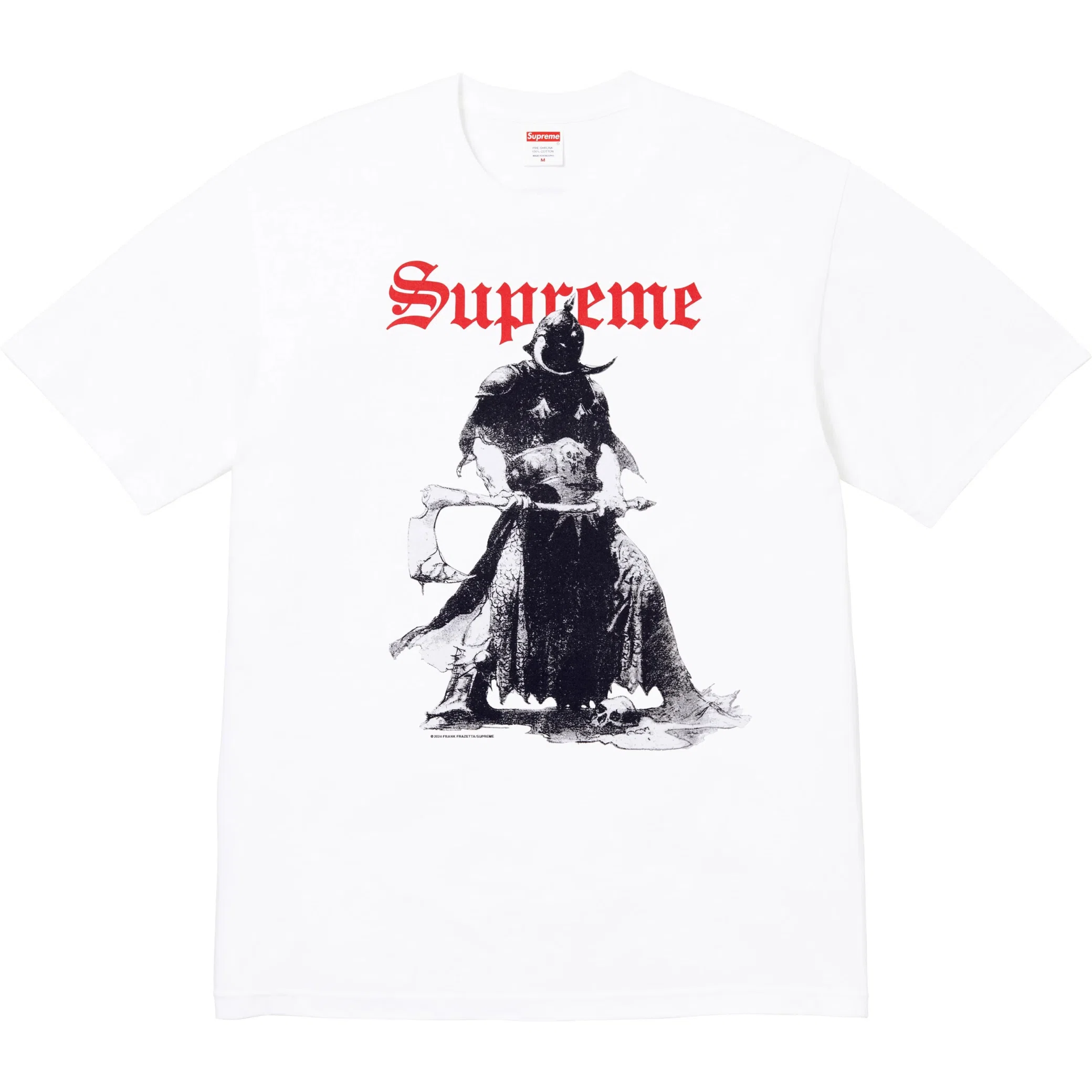  Supreme FW24 Frank Frazetta Destruction Tee "White" | Farsel