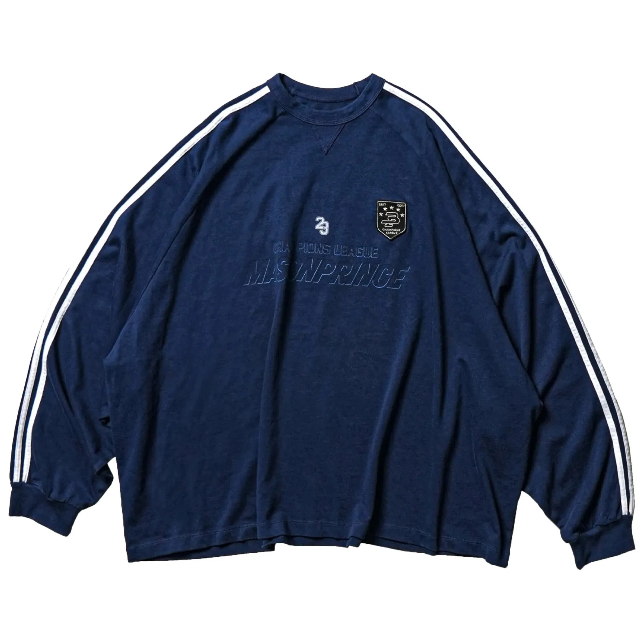 Лонгсливы MASONPRINCE League Tee "Blue" | Farsel