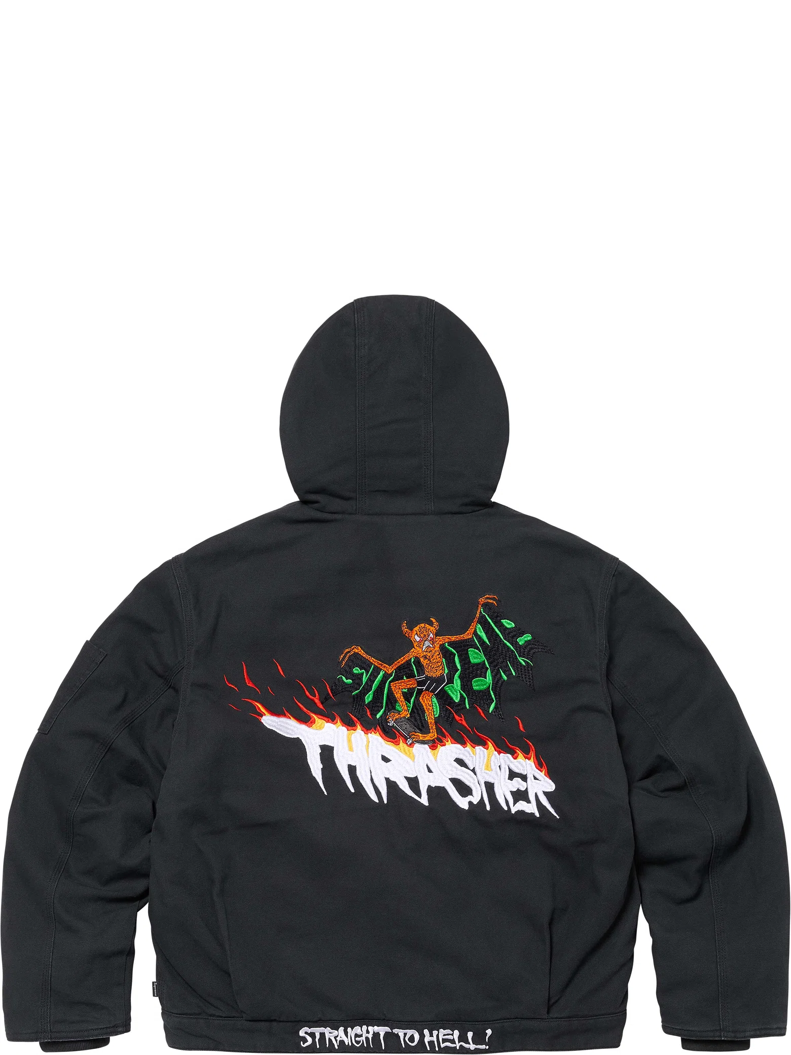 Куртки Supreme FW24 Thrasher Hooded Work Jacket "Black" | Farsel