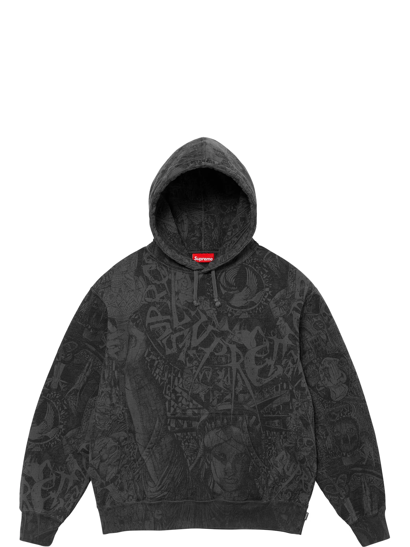 Худи Supreme FW24 Liberty Hooded Sweatshirt "Washed Black" | Farsel