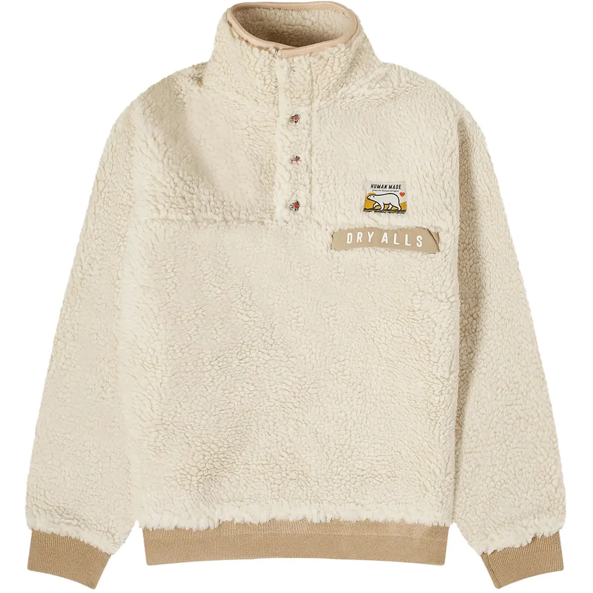 Свитеры Human Made Boa Fleece Pullover "White" | Farsel