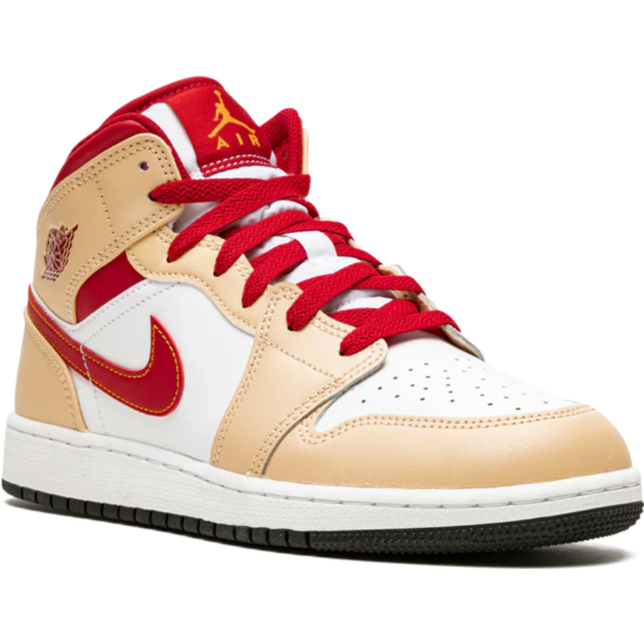  Nike Air Jordan 1 Mid GS "Light Curry Cardinal" | Farsel