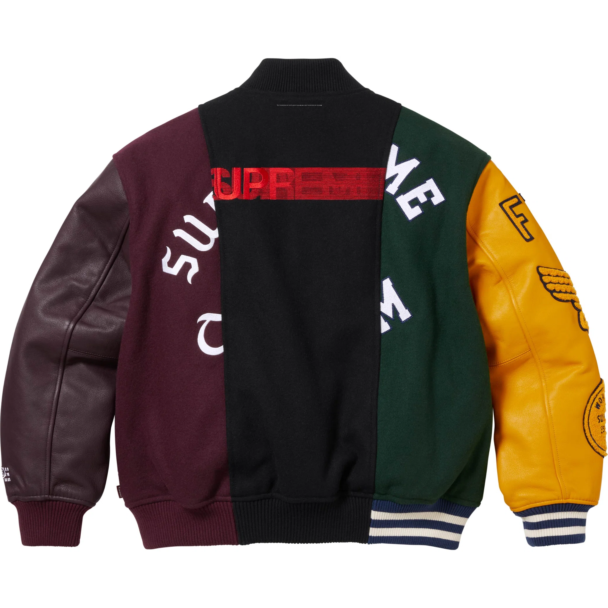Куртки Supreme SS24 MM6 Maison Margiela Split Varsity Jacket "Multicolor" | Farsel