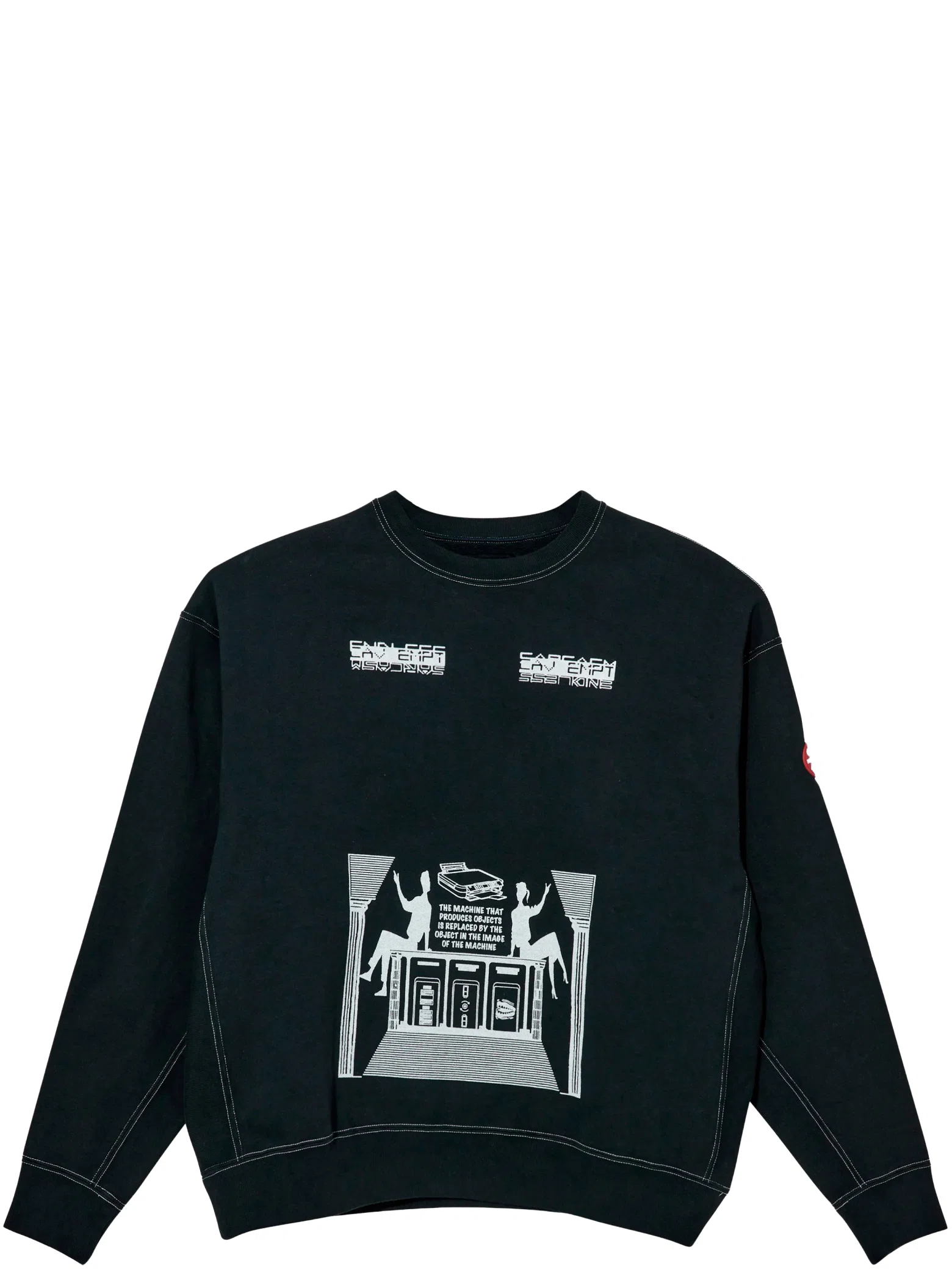 Свитшоты Cav Empt Overdye MD Machines Crewneck "Black" | Farsel