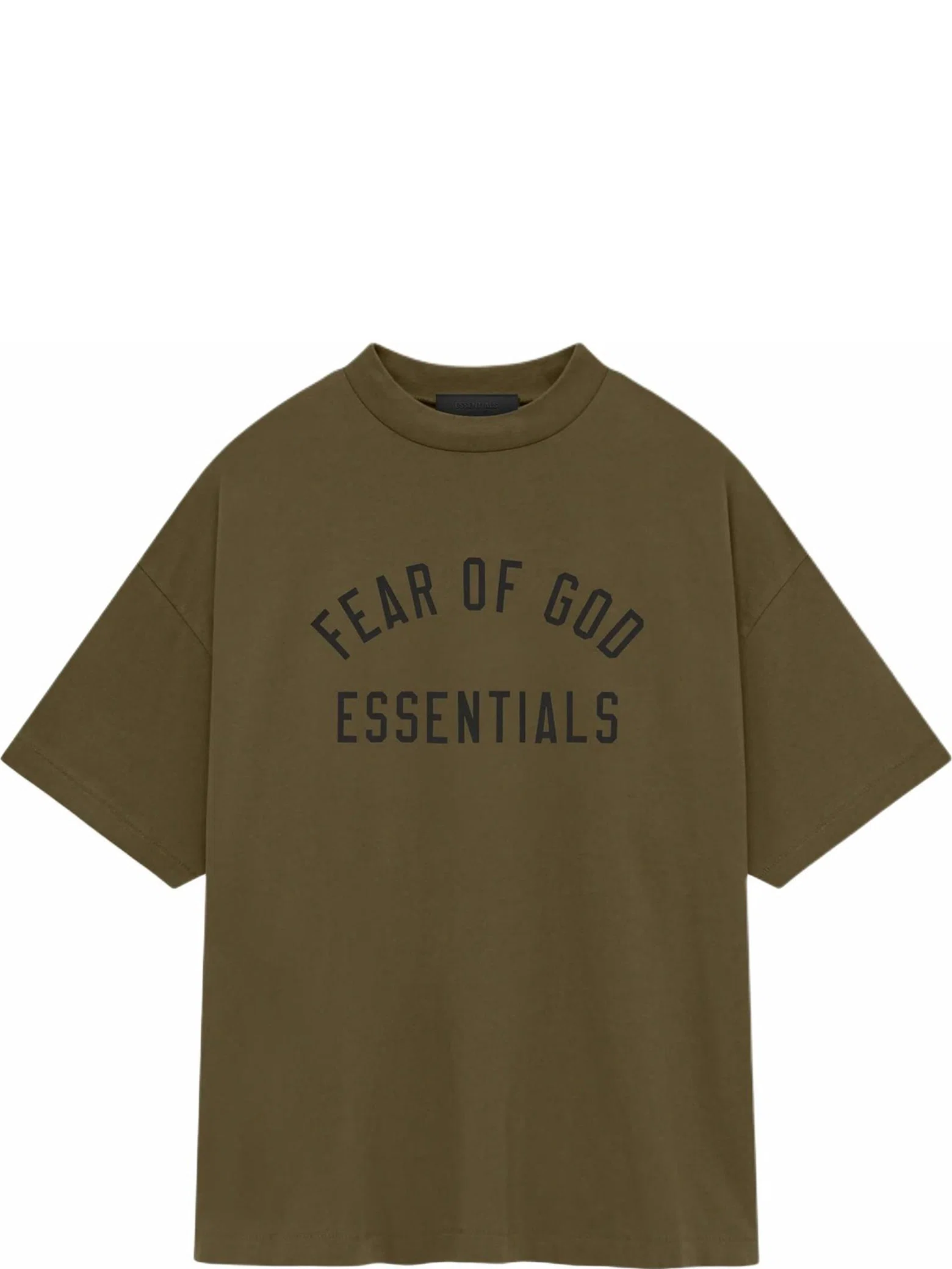 Футболки Fear of God FW24 Essentials Jersey Crewneck Tee "Olive" | Farsel