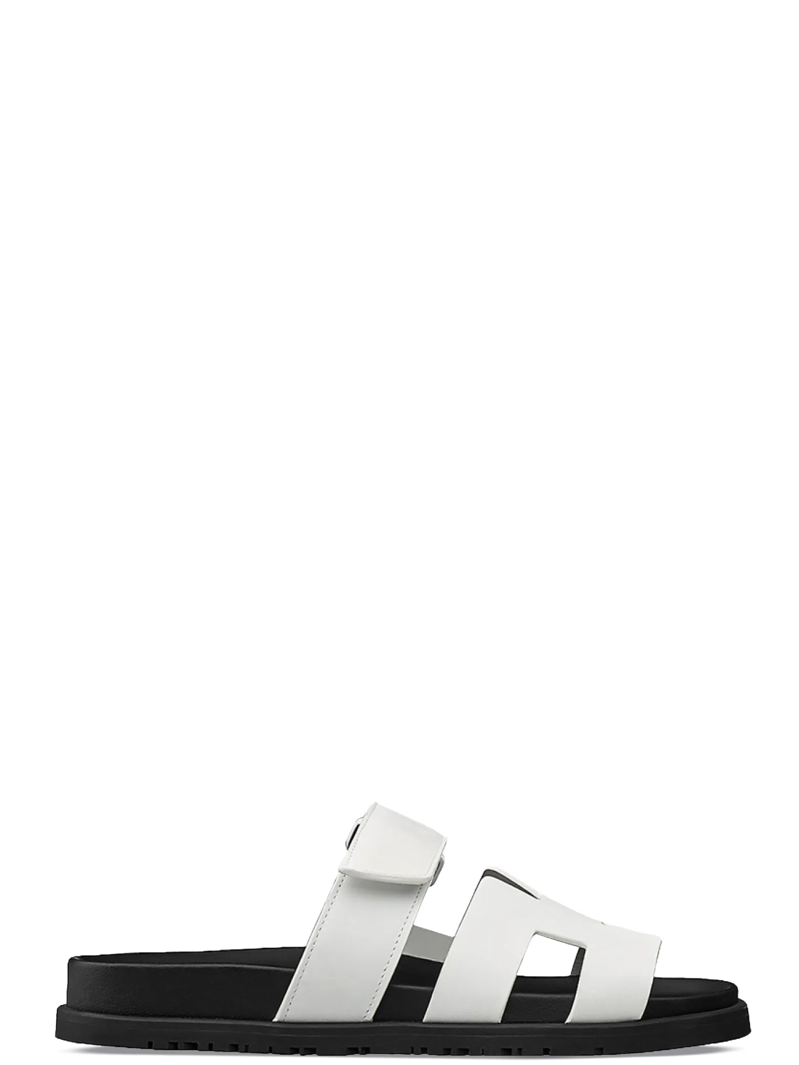 Сланцы Hermes Chypre Leather Slides WMNS "White" | Farsel
