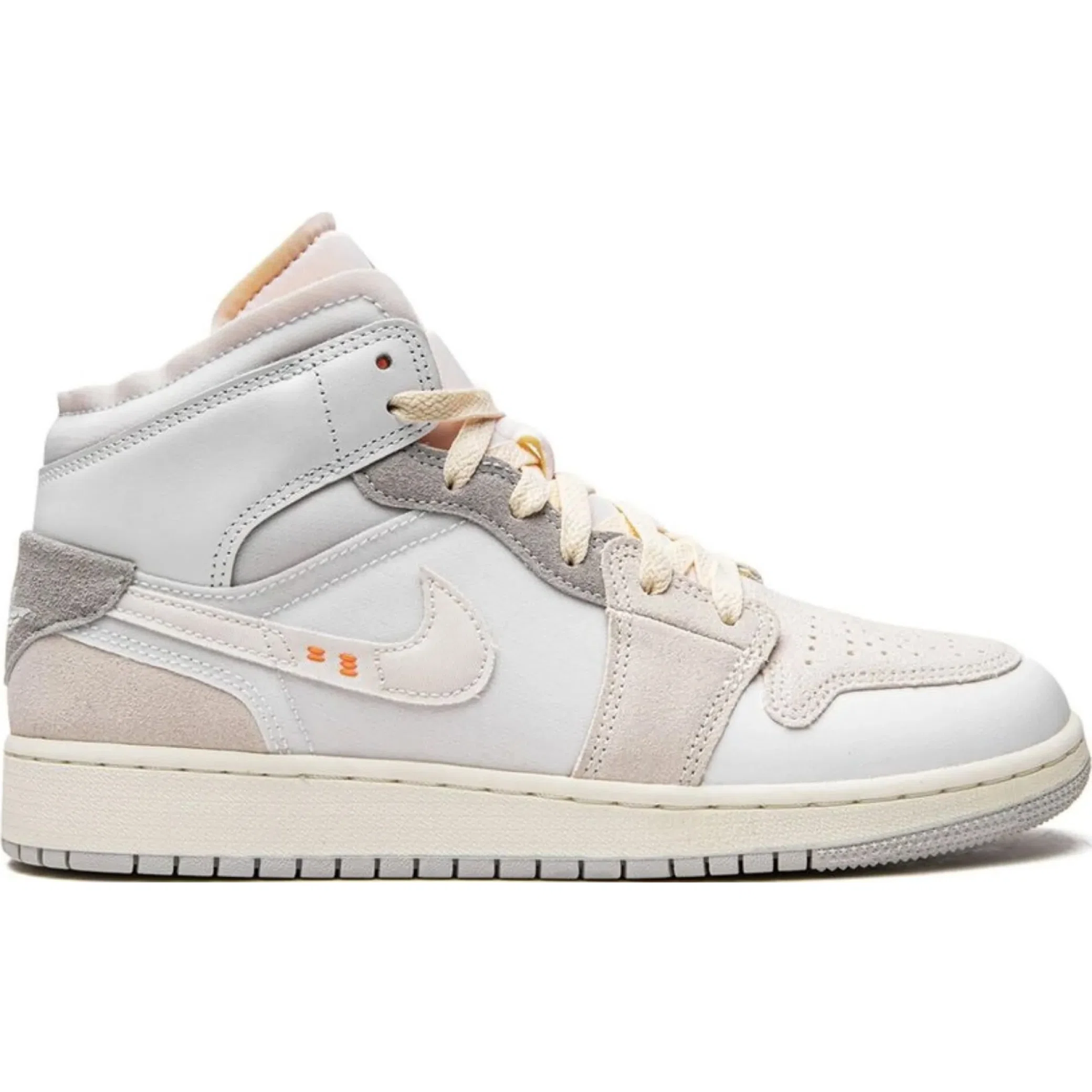  Nike Air Jordan 1 Mid SE GS "Craft Inside Out White Grey" | Farsel