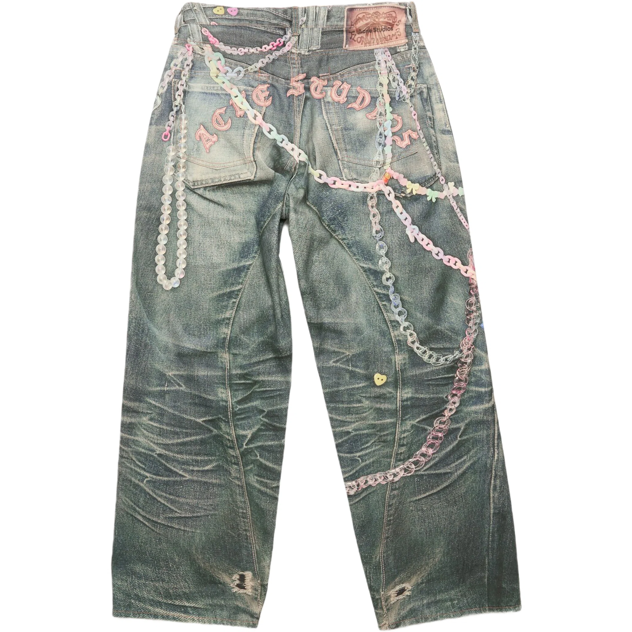 Джинсы Acne Studios Loose Fit Jeans 1981 "Mid Blue" | Farsel