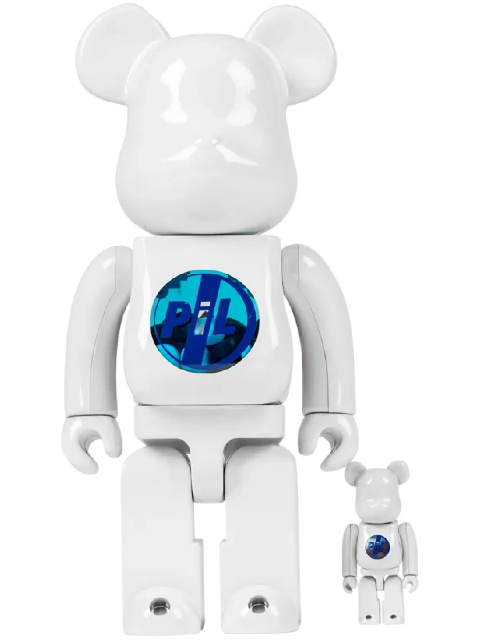 Игрушки Medicom Toy Bearbrick PiL Chrome "100% and 400%" | Farsel
