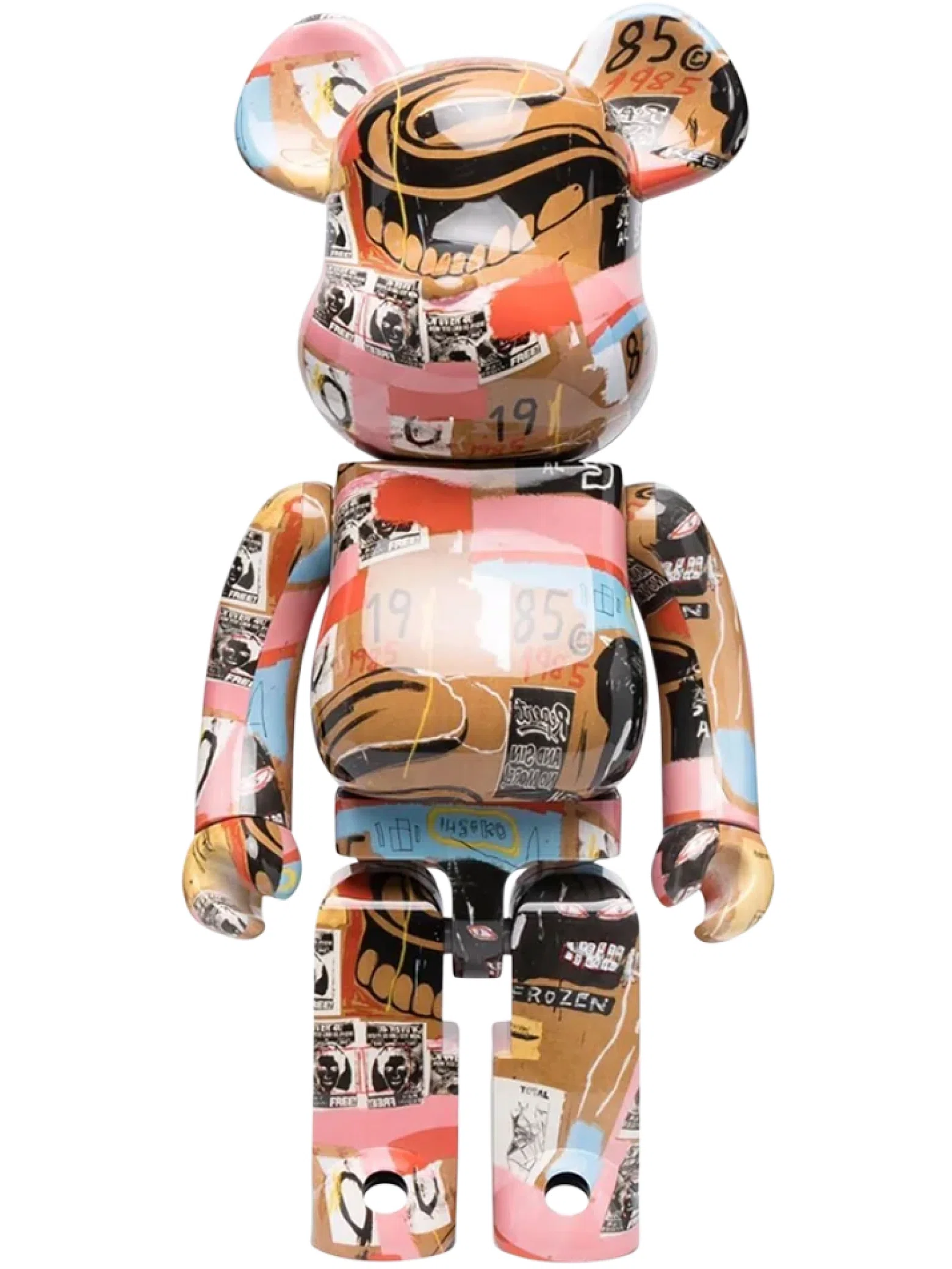 Игрушки Medicom Toy Bearbrick Andy Warhol x Jean Michel Basquiat #2 "1000%" | Farsel