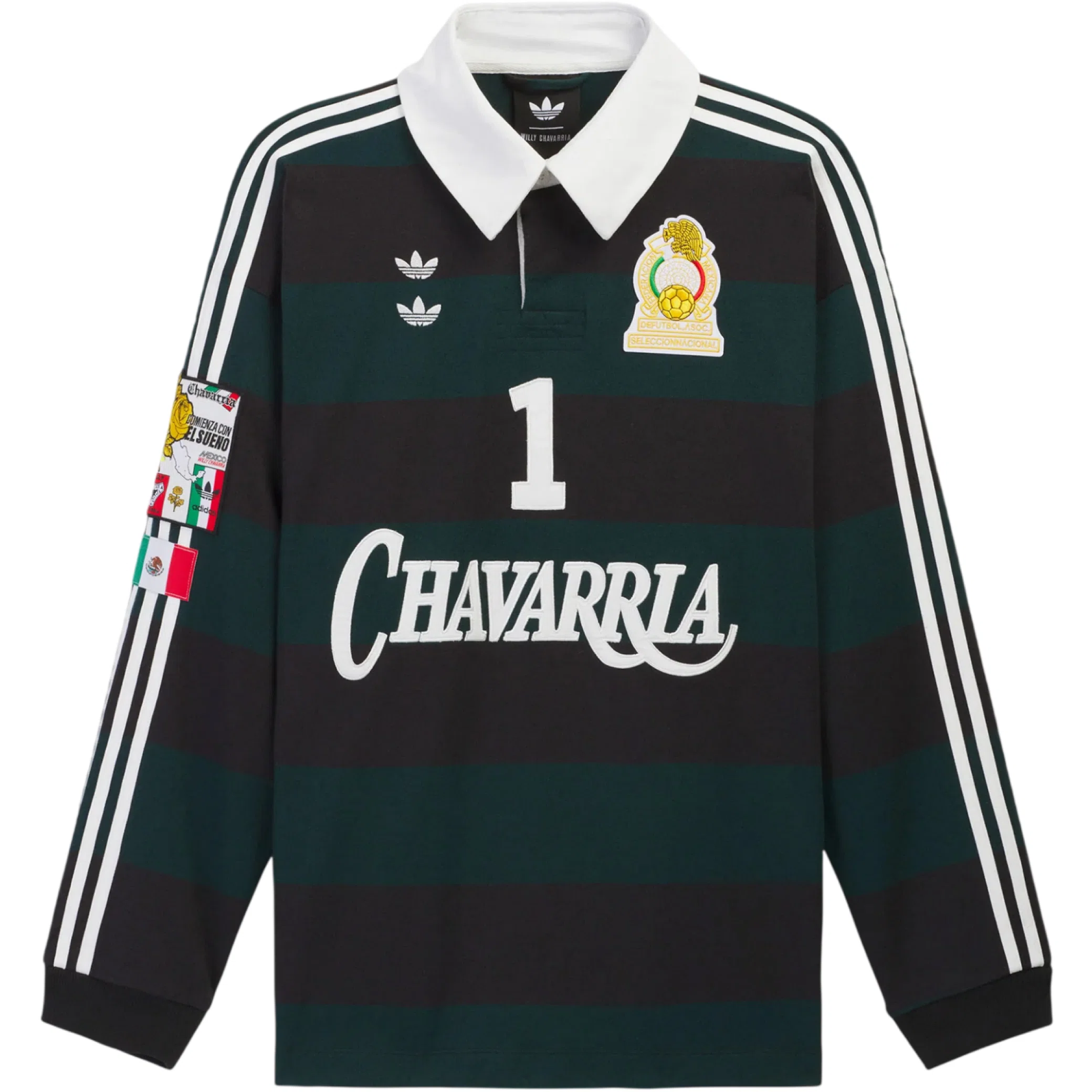Лонгсливы Adidas Willy Chavarria Longsleeve Rugby "Black / Aurivy" | Farsel