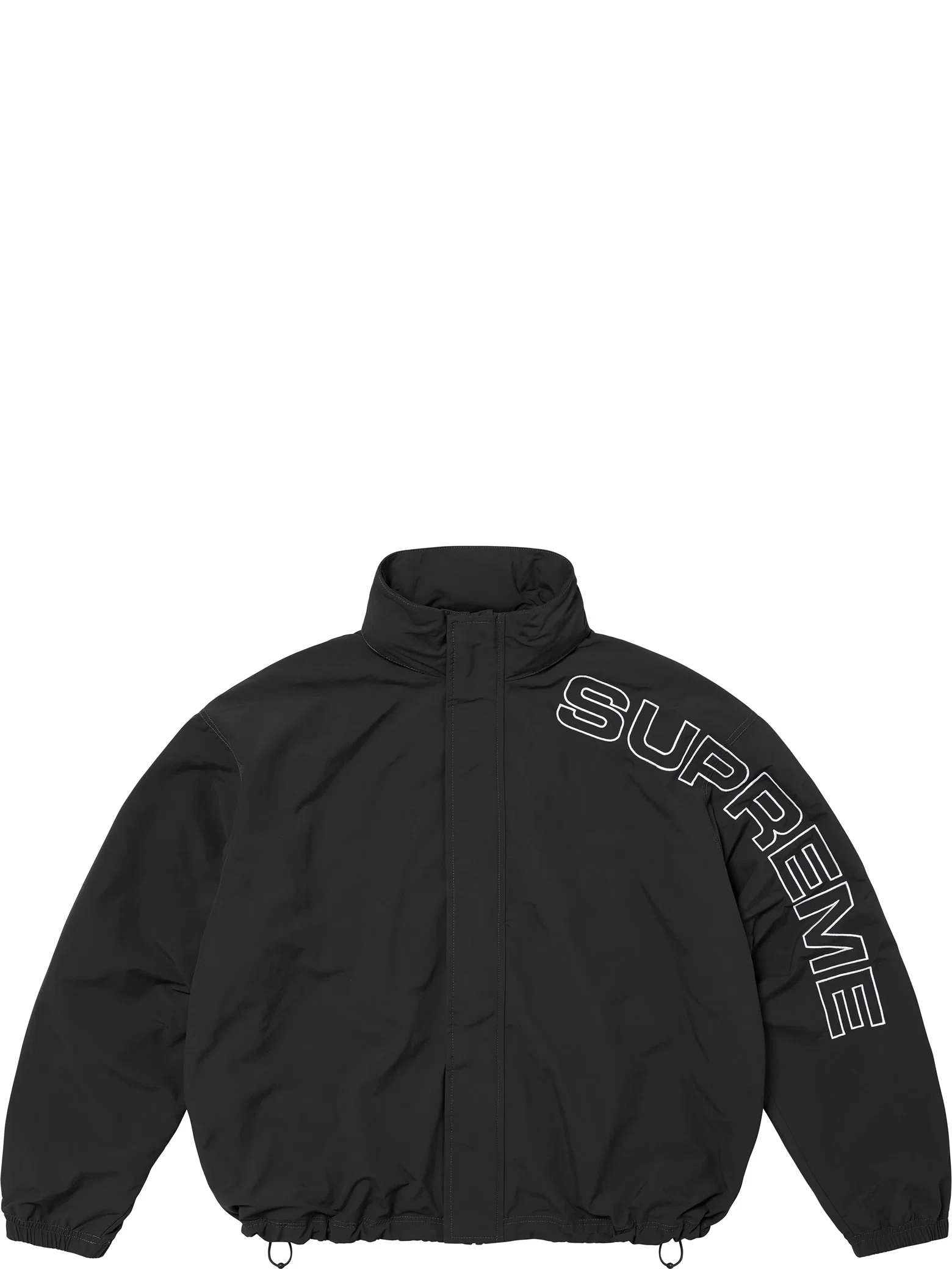 Куртки Supreme FW24 Spellout Embroidered Track Jacket "Black" | Farsel