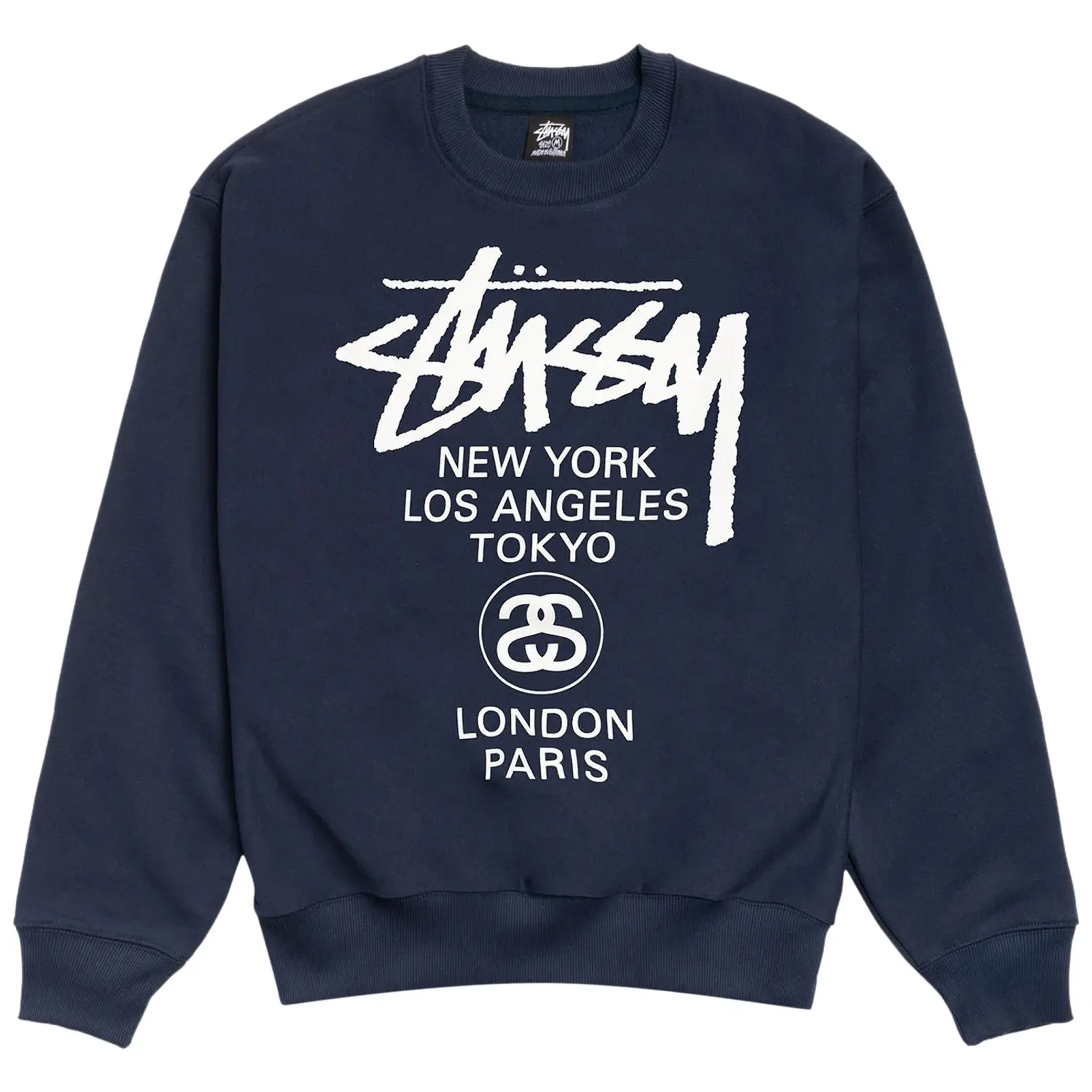 Свитшоты Stussy World Tour Crew "Navy" | Farsel