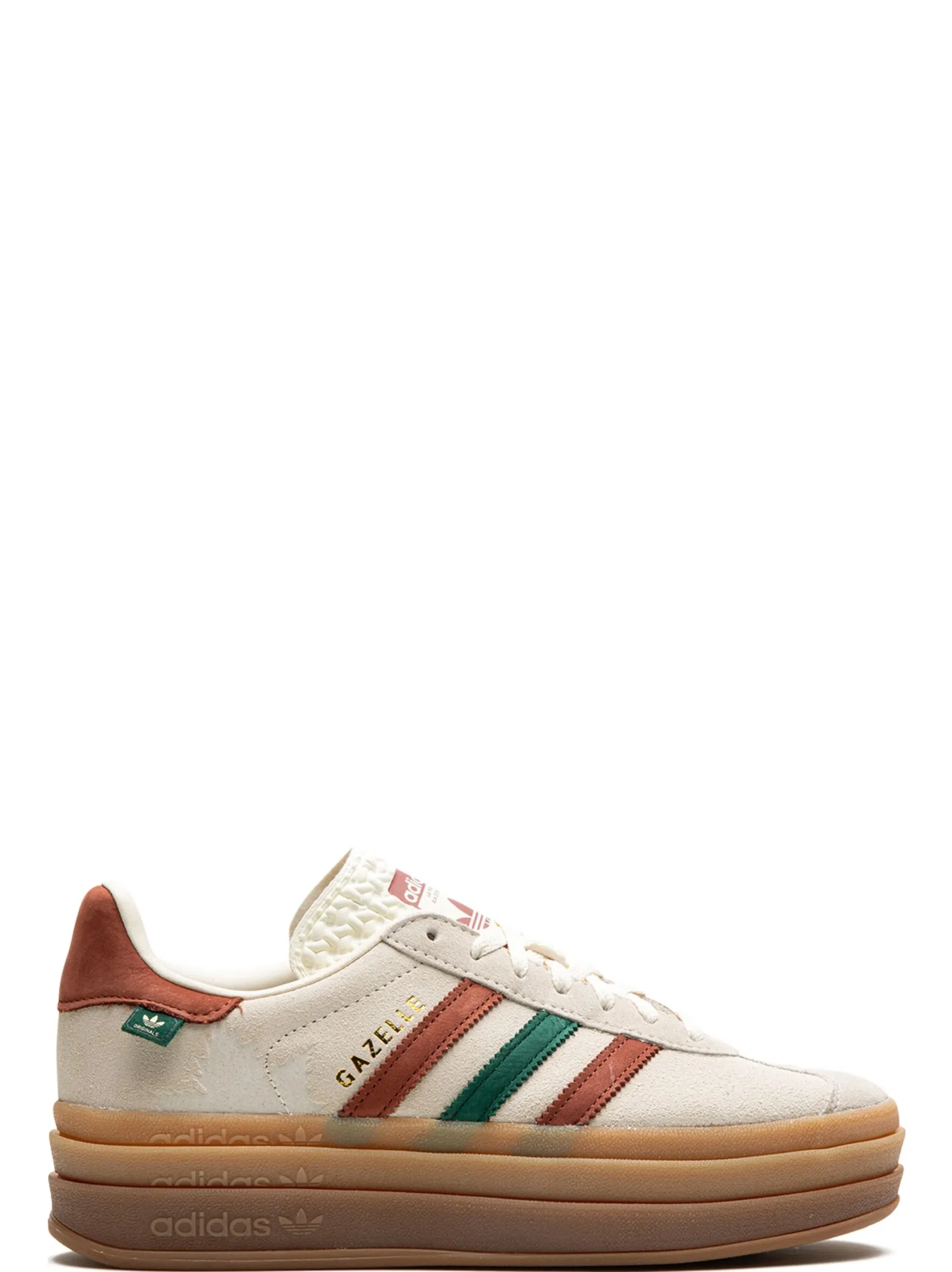 Кроссовки Adidas Gazelle Bold WMNS "Cream White / Wild Sepia" | Farsel