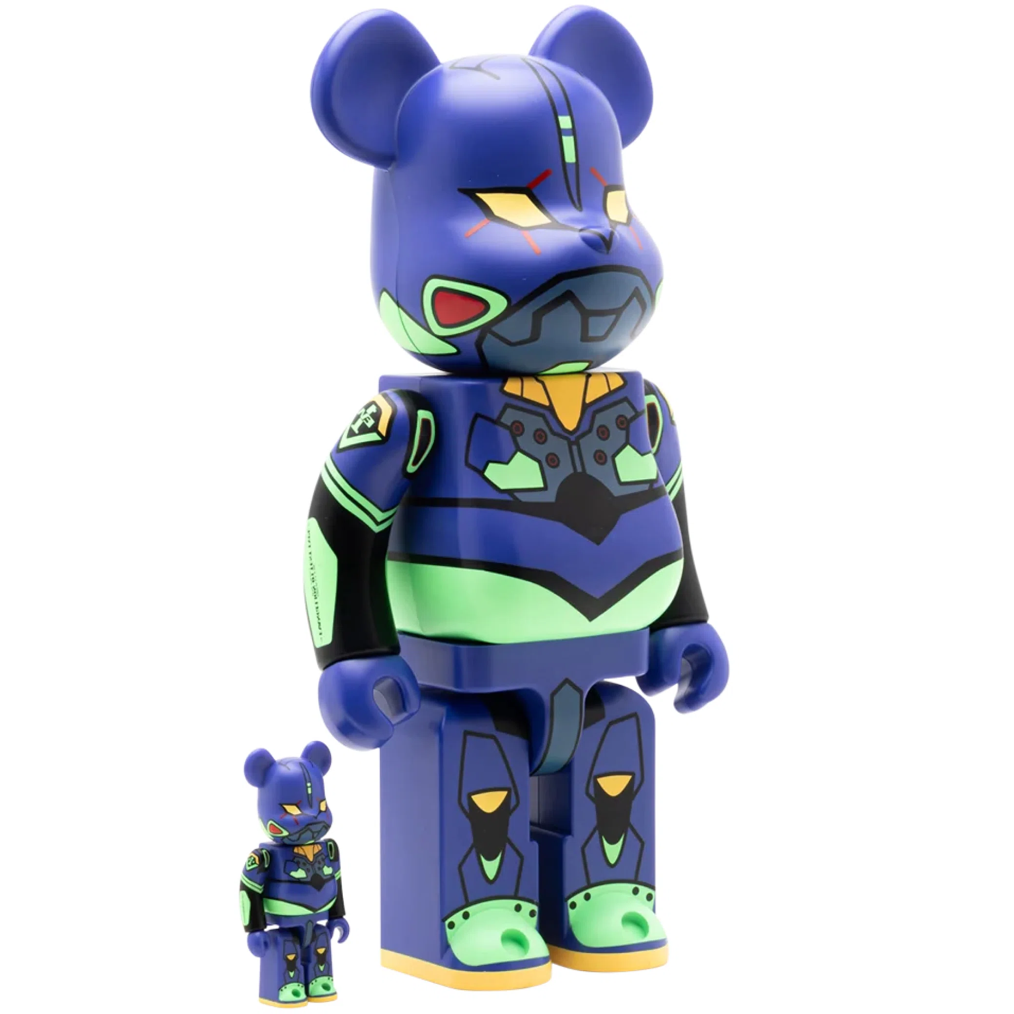  Medicom Toy Bearbrick Evangelion Unit 1 "(New Paint Version) 100% & 400% Set" | Farsel