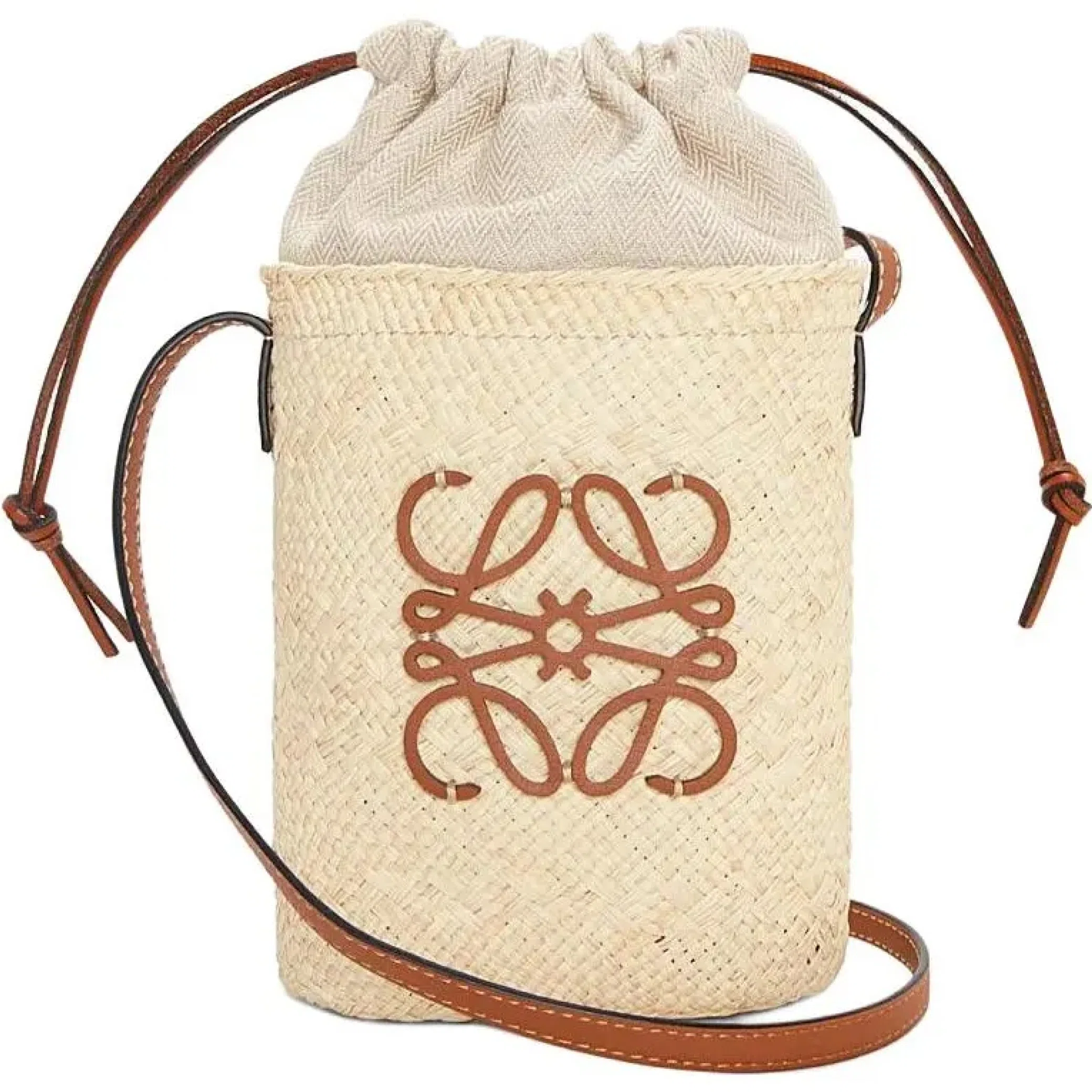 Сумки LOEWE Paula's Ibiza Square Pouch "Natural/Tan" | Farsel