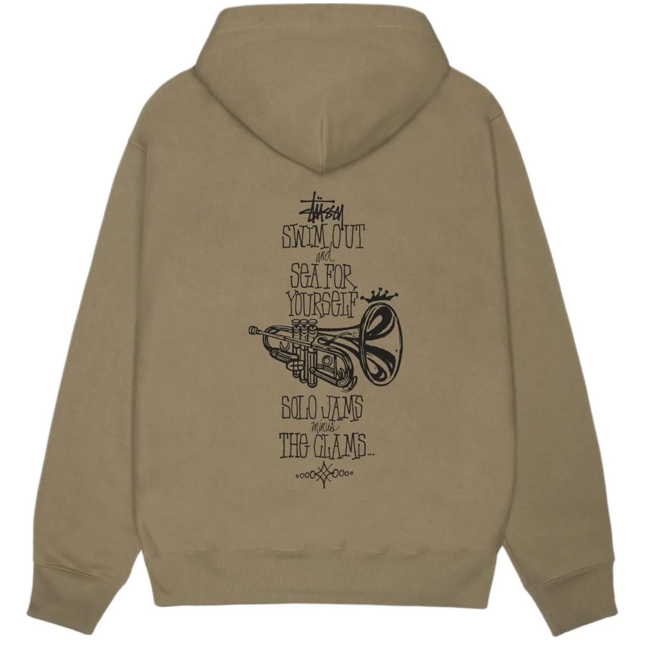 Худи Stussy Swim Out Zip Hoodie "Army" | Farsel