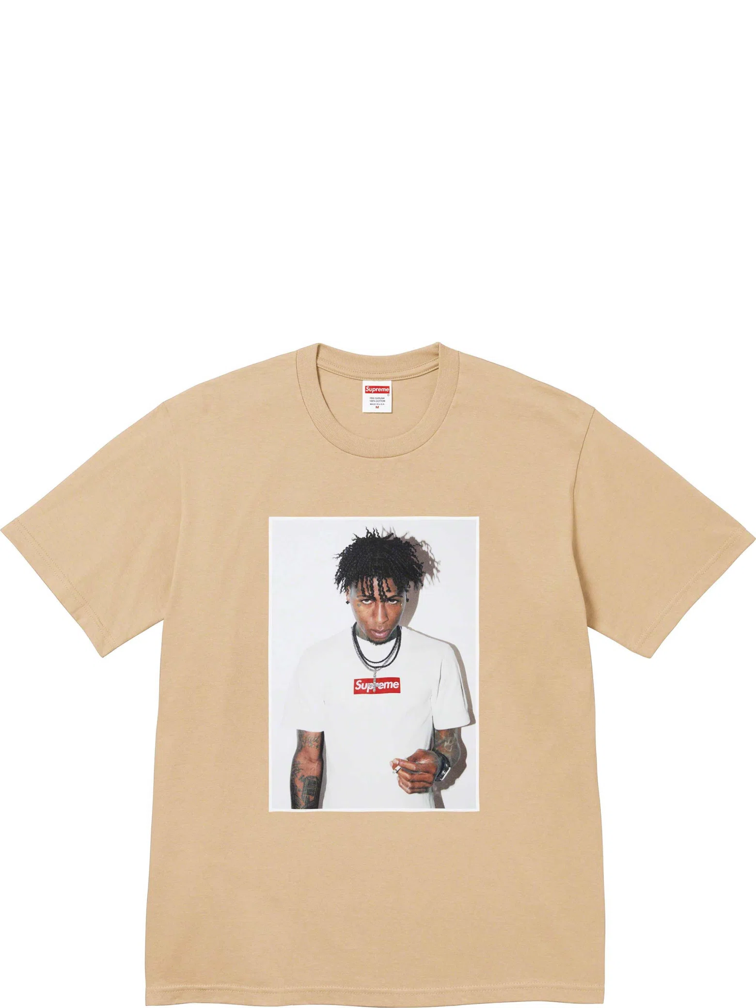 Футболки Supreme FW23 WEEK1 NBA YOUNGBOY Tee "Khaki" | Farsel