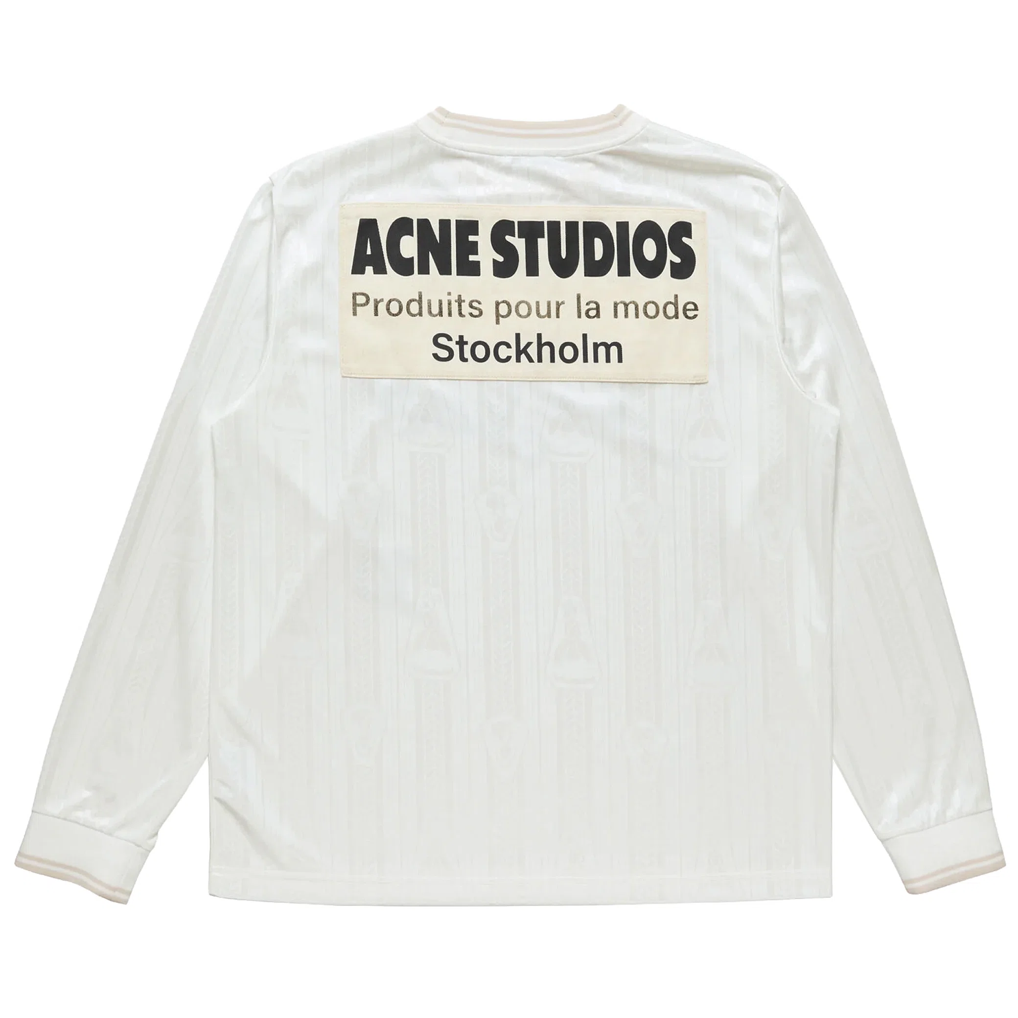Лонгсливы Acne Studios Logo Sports Jersey Top "White" | Farsel