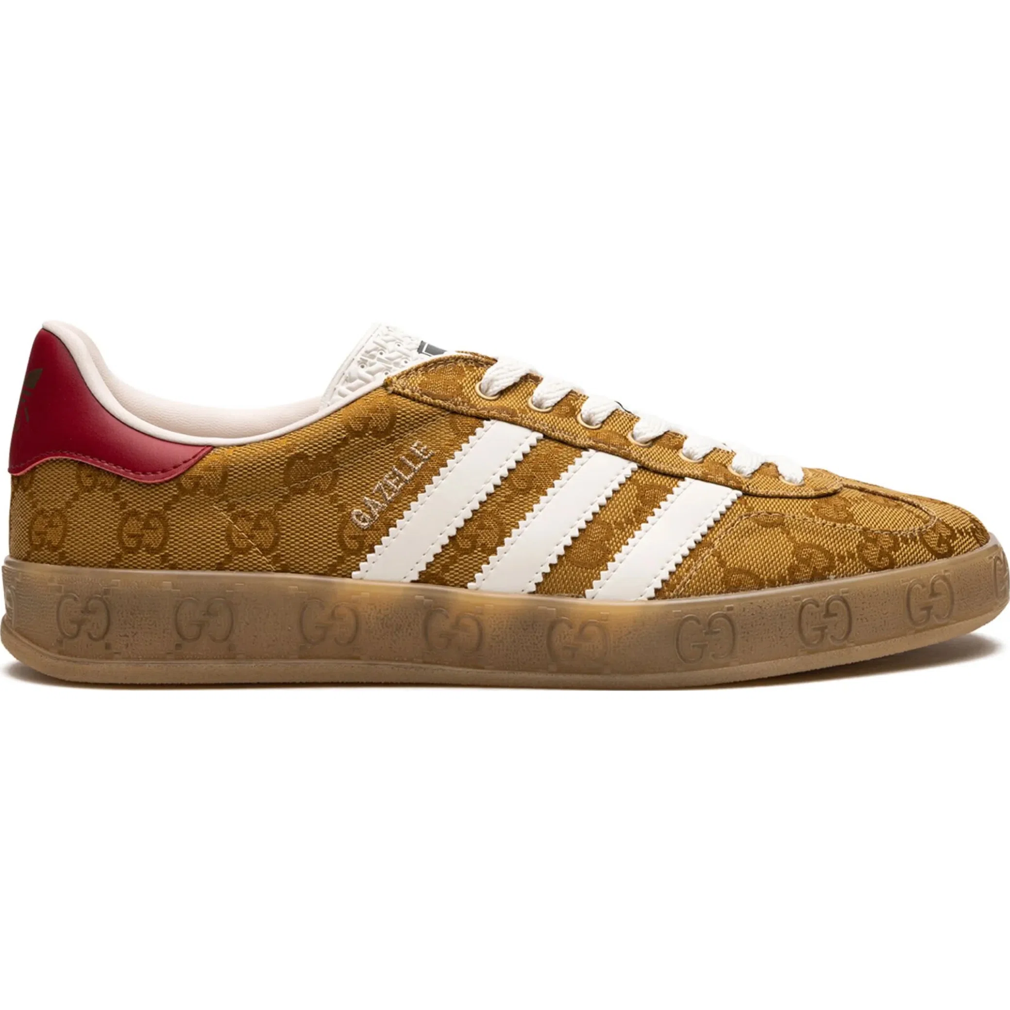  Adidas Gazelle "Gucci - GG Monogram - Beige Brown" | Farsel
