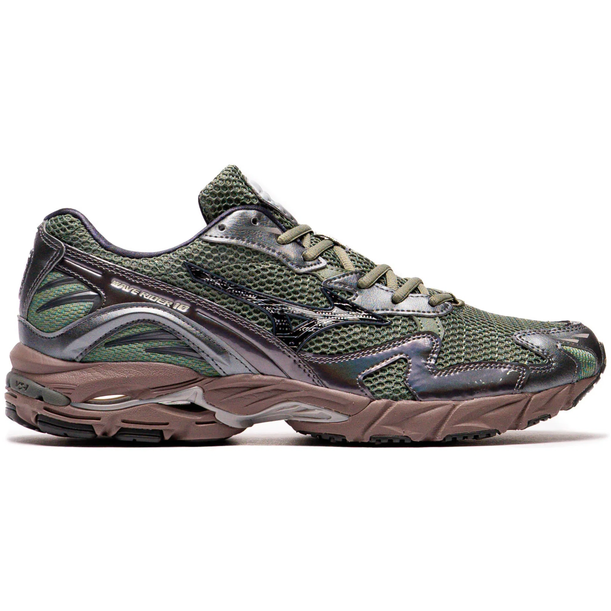 Кроссовки Mizuno Mizuno Wave Rider 10 "Agave Green Metallic Grey" | Farsel