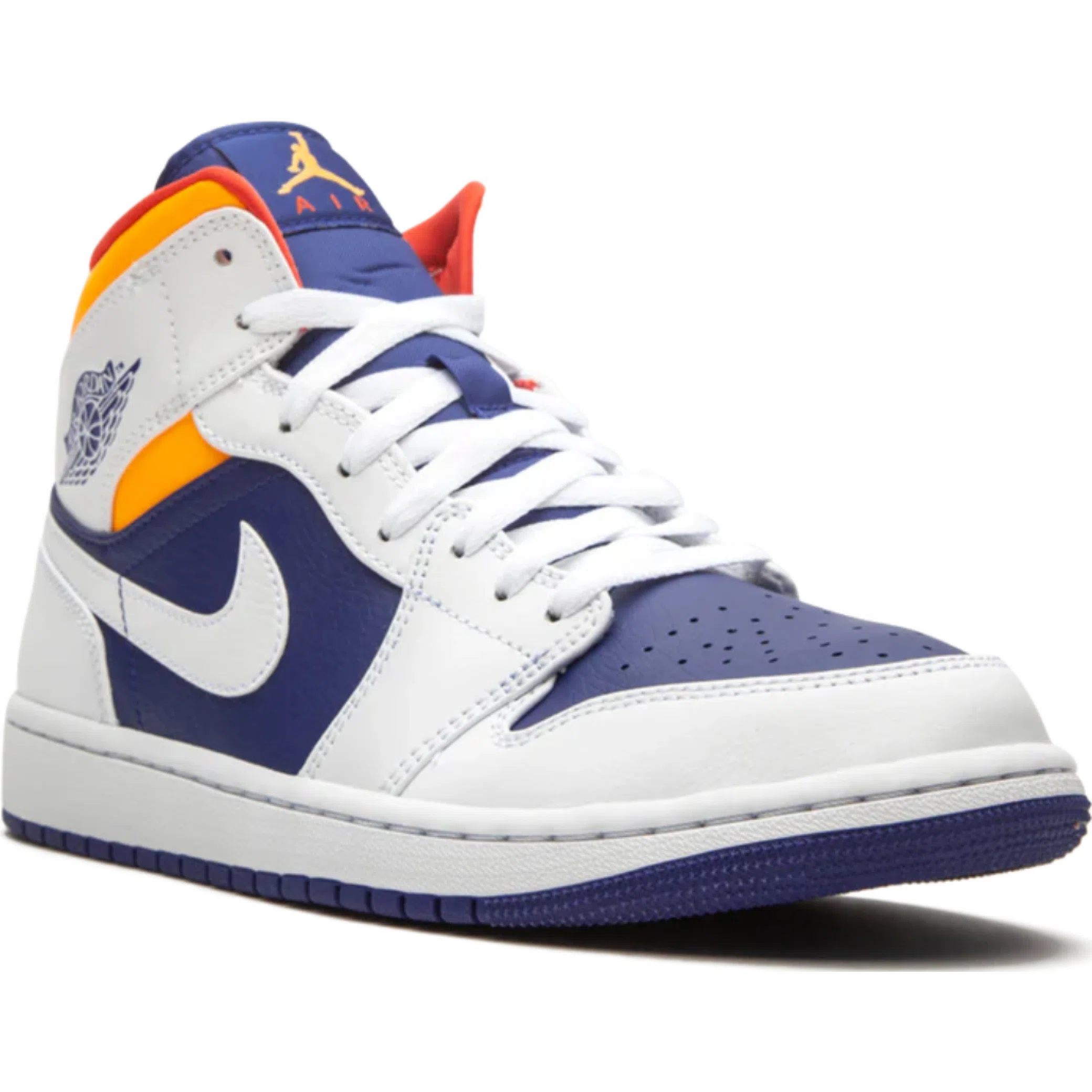 Кроссовки Nike Air Jordan 1 Mid "Royal Blue / Laser Orange" | Farsel
