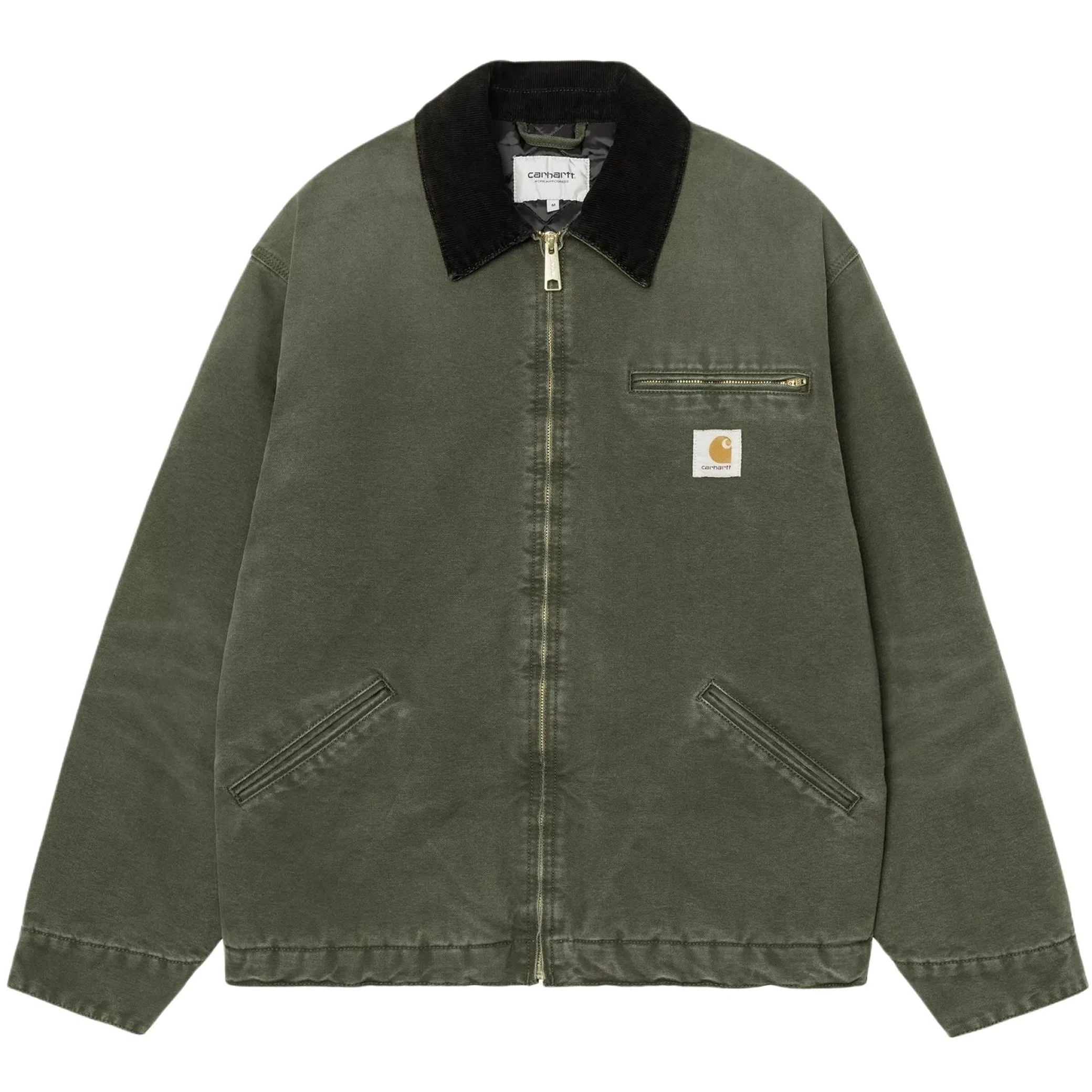 Куртки Carhartt OG Detroit Jacket "Olive / Black Stone Canvas" | Farsel