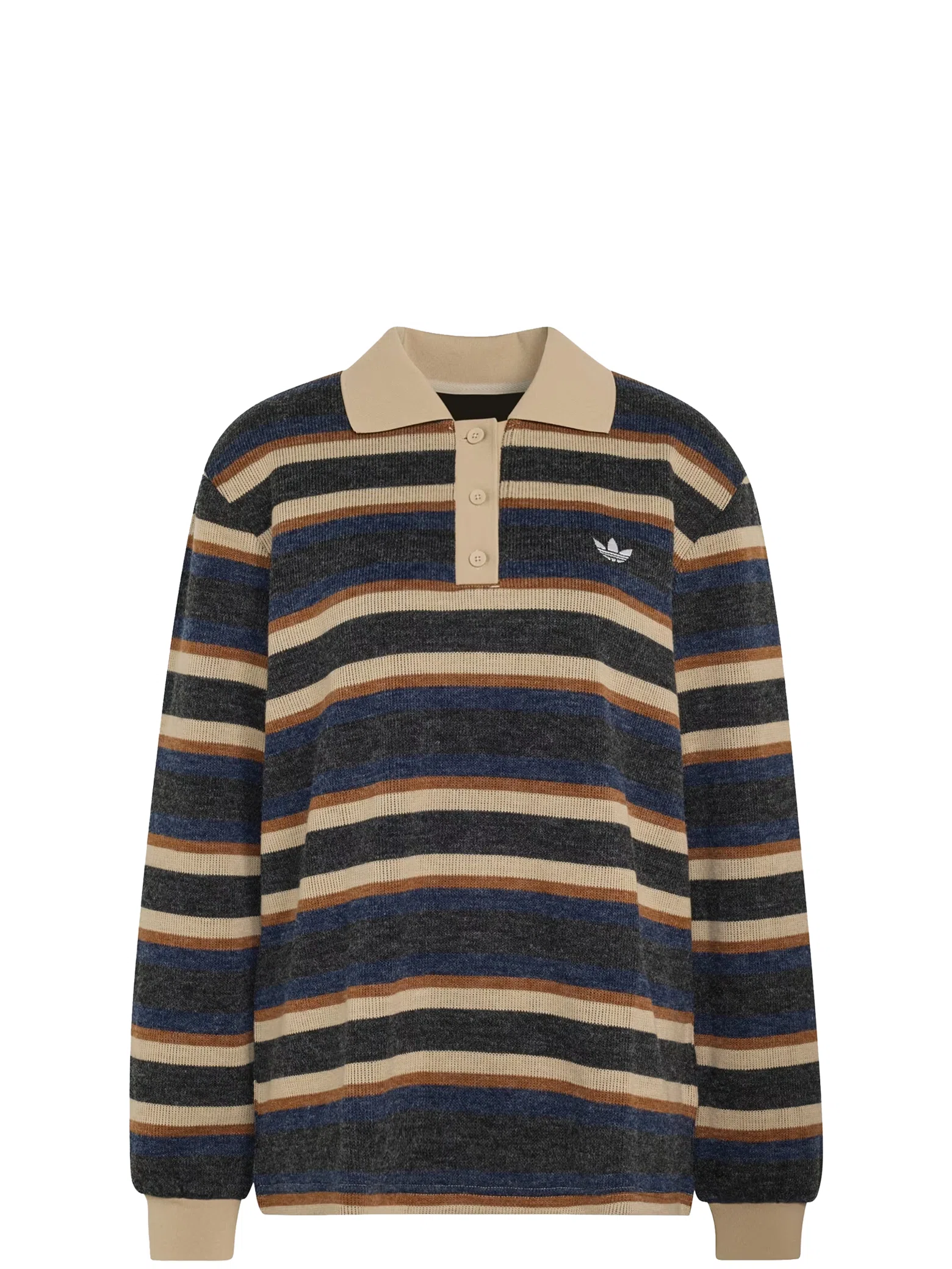 Поло Adidas Originals Stripe Knitted Polo "Black" | Farsel