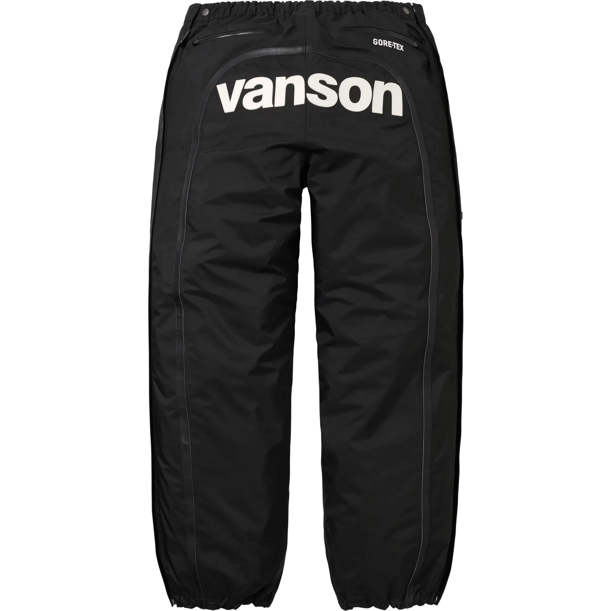 Штаны Supreme FW25 Vanson Leathers GORE-TEX Pant "Black" | Farsel