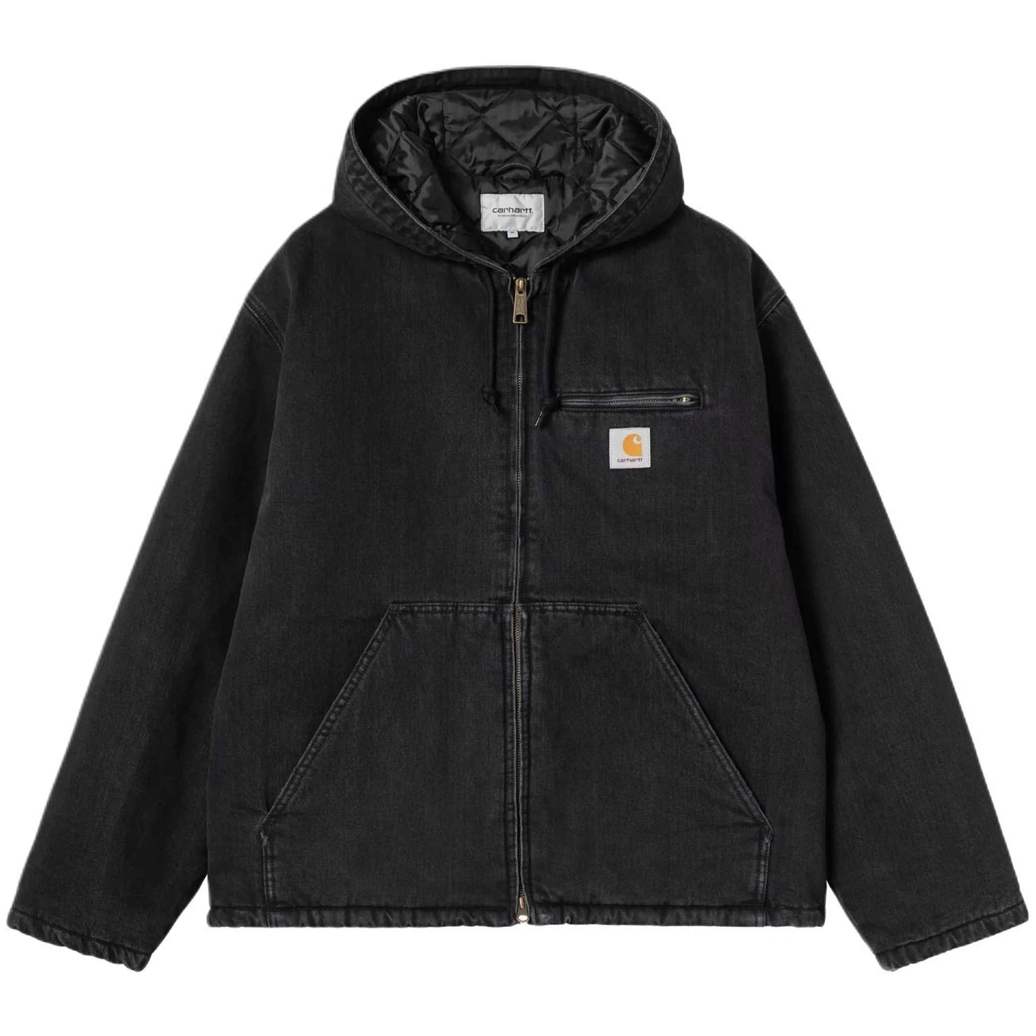 Куртки Carhartt Cleveland Jacket "Black Stone Washed" | Farsel