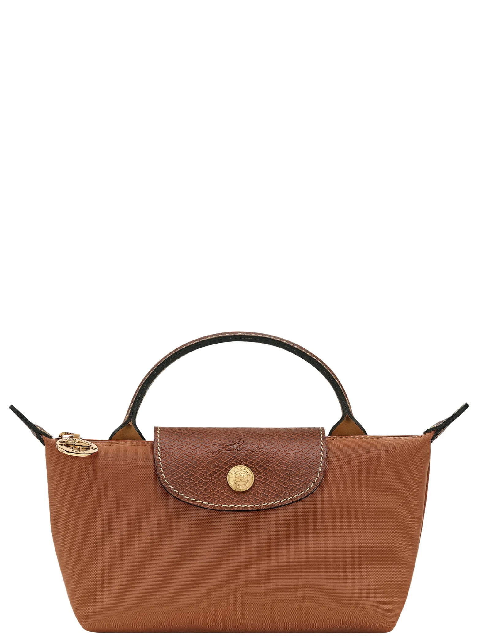 Сумки Longchamp Le Pliage Original Pouch With Handle "Cognac" | Farsel