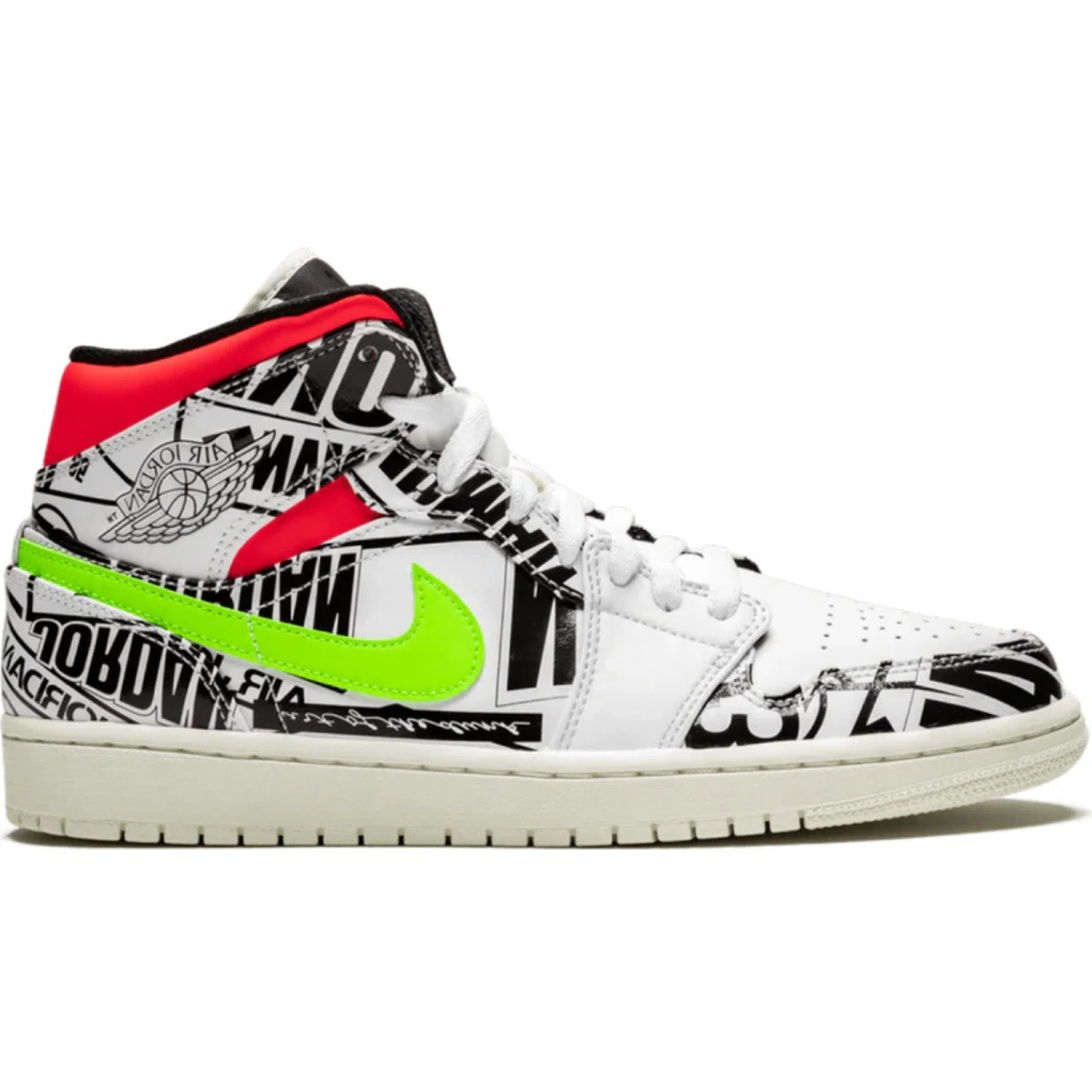 Кроссовки Nike Air Jordan 1 Mid "All Over Logos" | Farsel