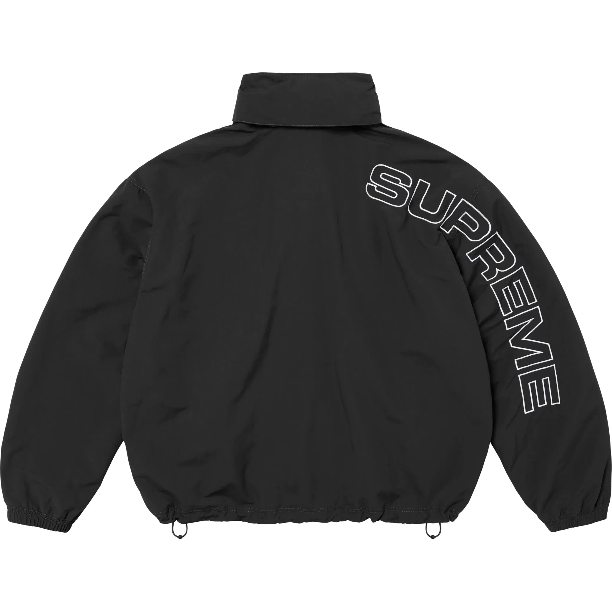 Куртки Supreme FW24 Spellout Embroidered Track Jacket "Black" | Farsel