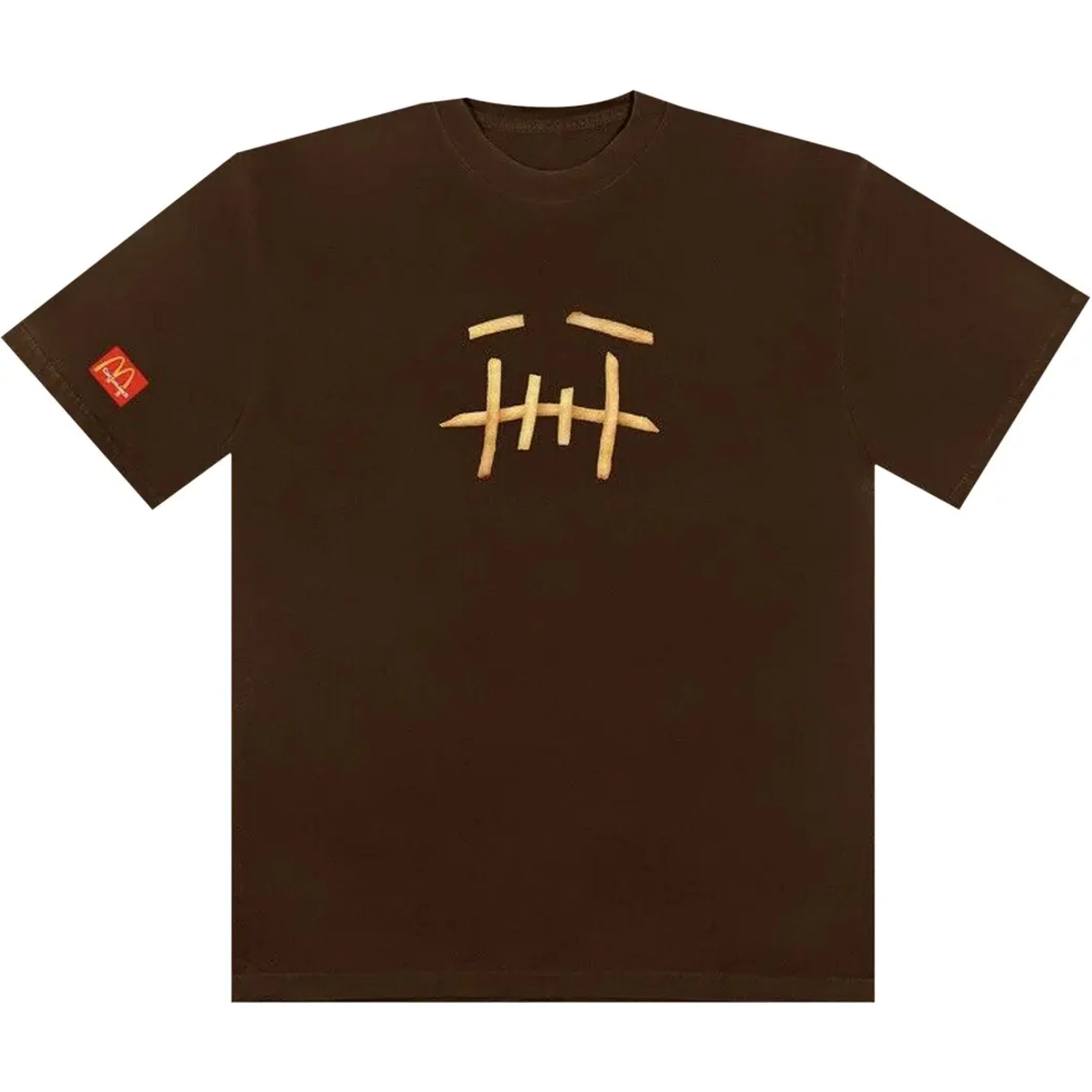Футболки Travis Scott FW20 McDonald's Fry T-Shirt II "Brown" | Farsel